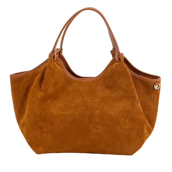 Maison Fanli | Hector Suede Bag | Camel