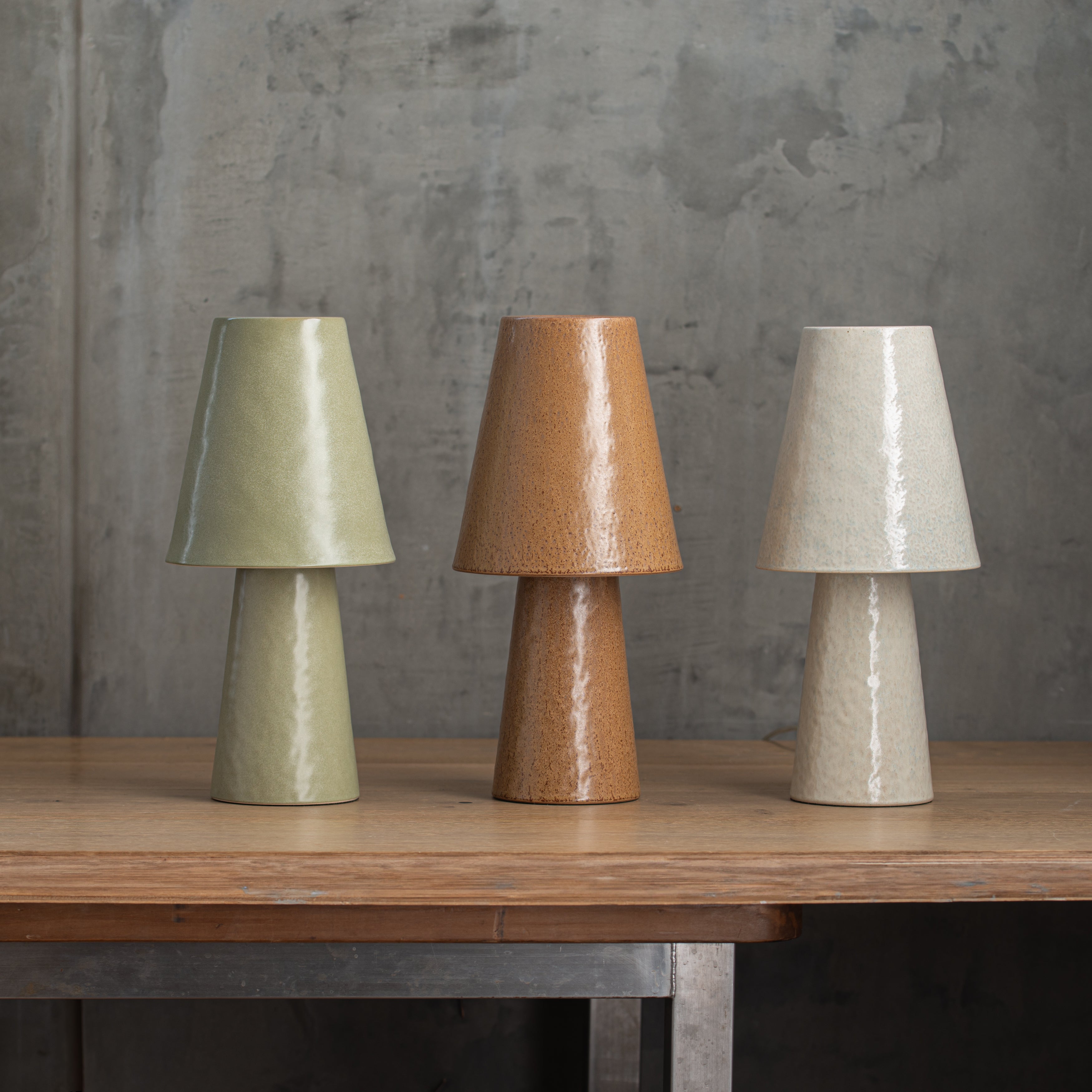 Honora Ceramic Lamp | Green