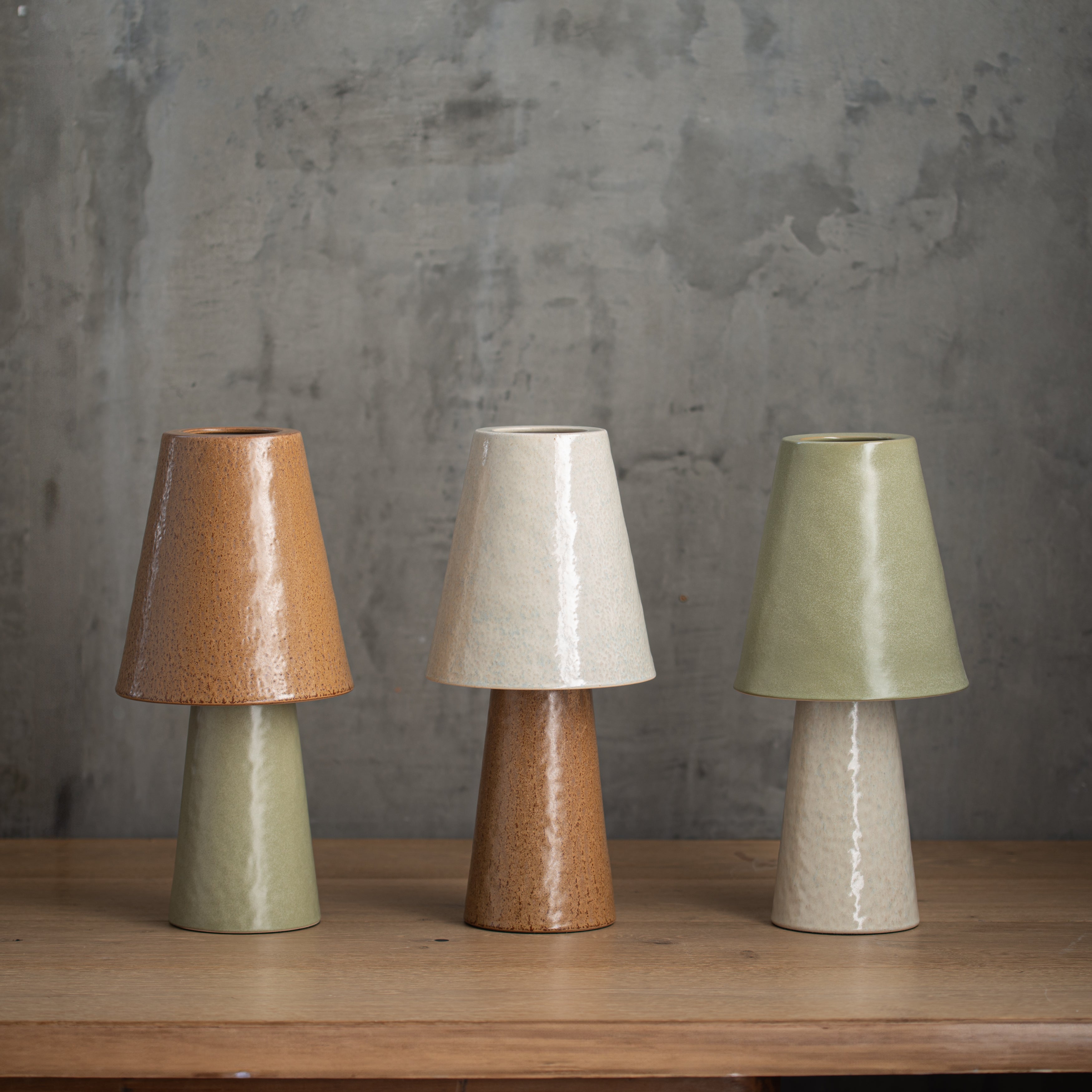 Honora Ceramic Lamp | Green
