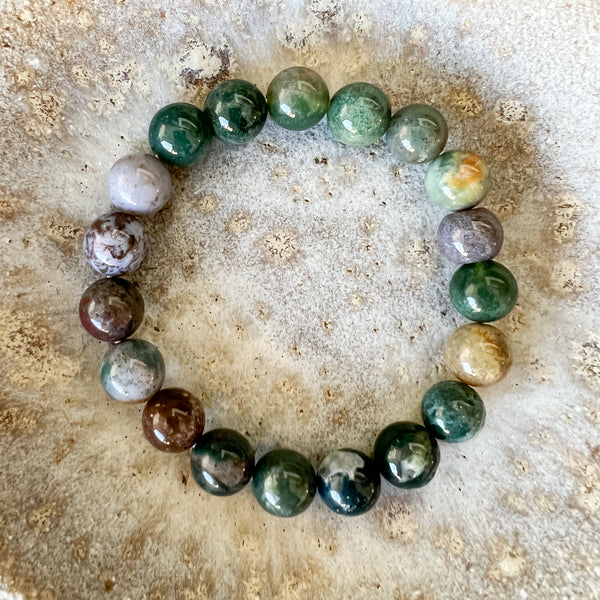 Natural Stone Bracelet | Indian Agate