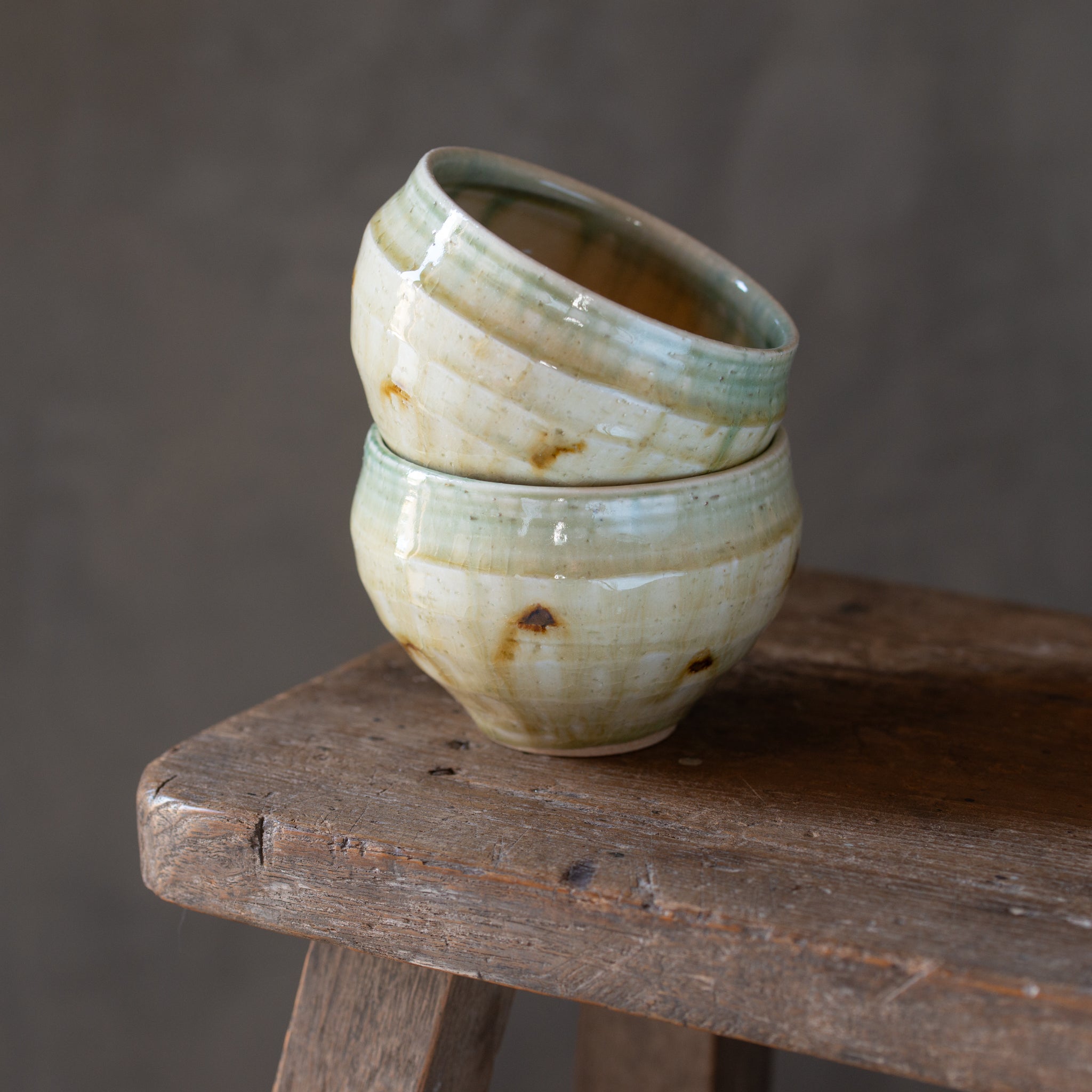 Japanese Ceramics | Ippuku |Tea Bowl | Set of 2