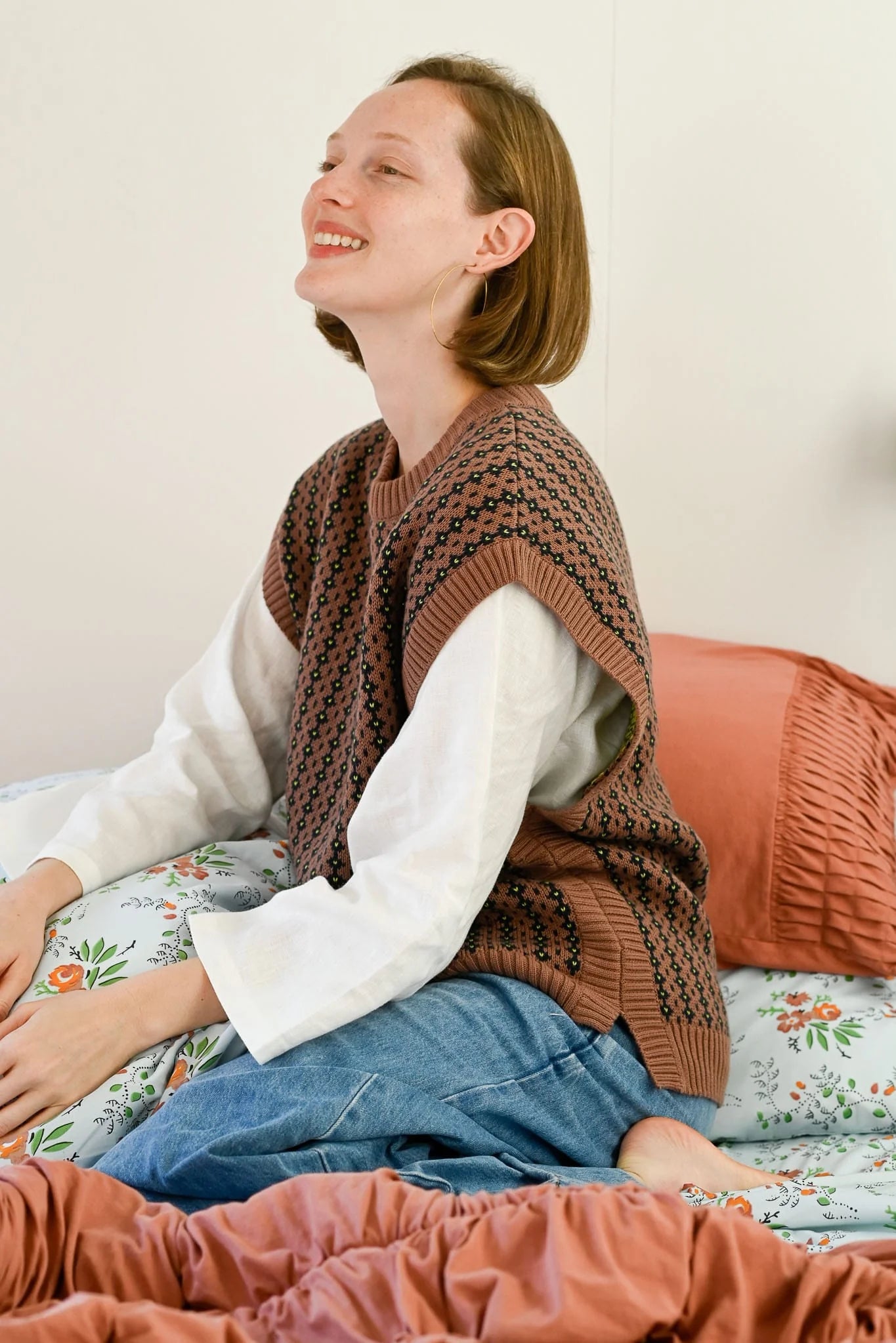 Lazybones Vest | Jo | Clove