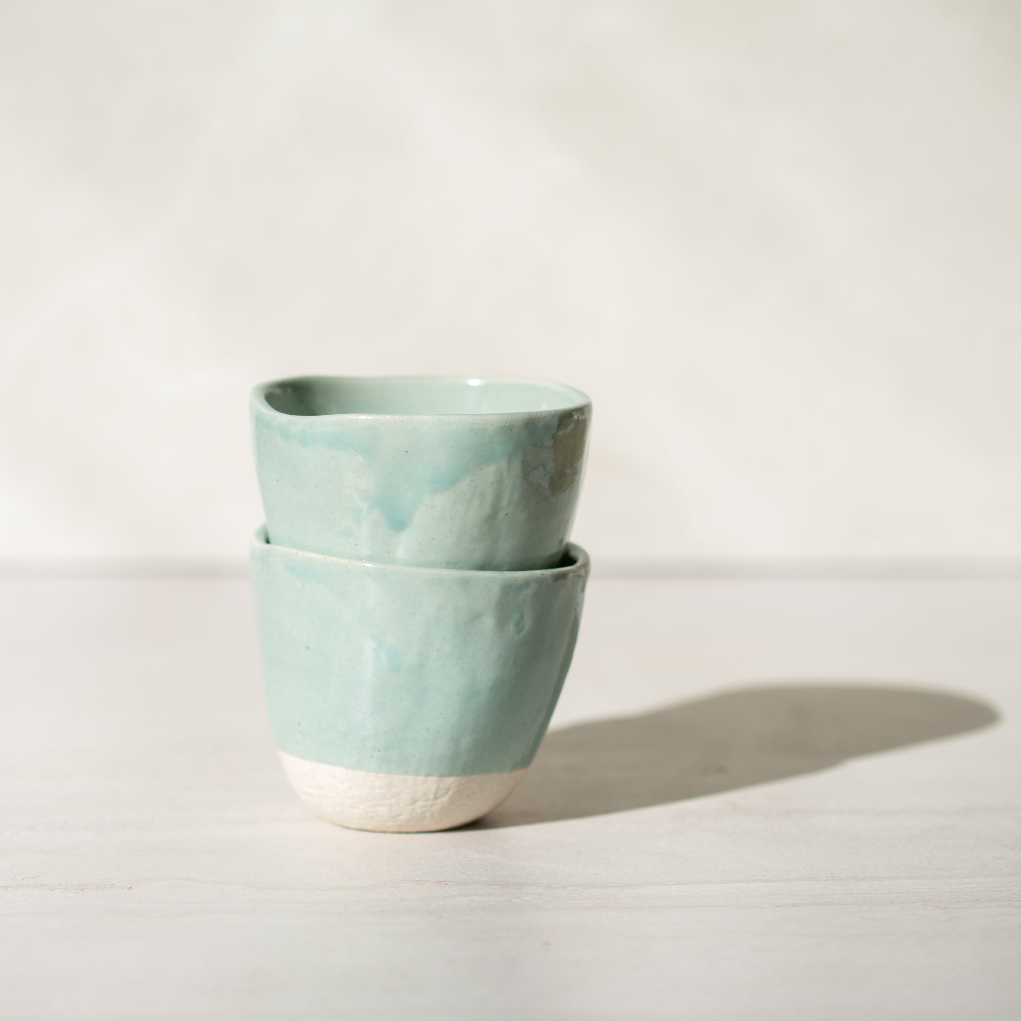 Japanese Ceramics | Lopsided Mug | Teal | Small