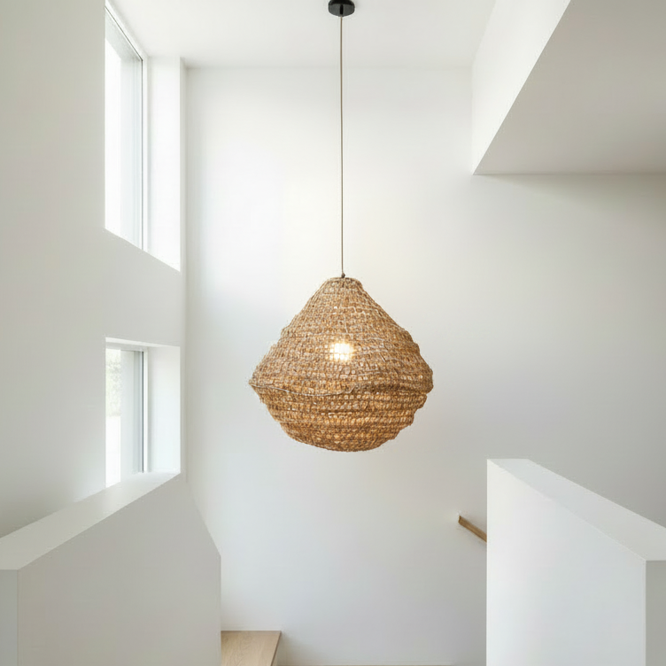 Lumi | Woven Pendant | Uovo