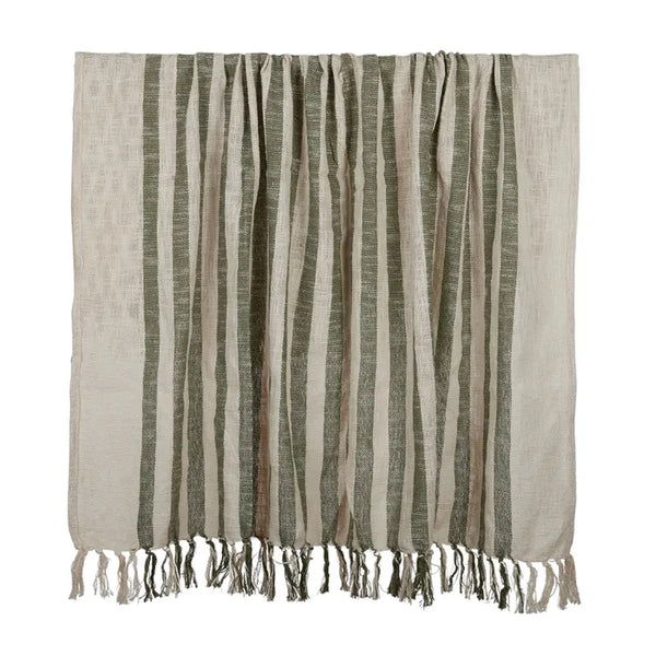 Summer Cotton Throw | Olive