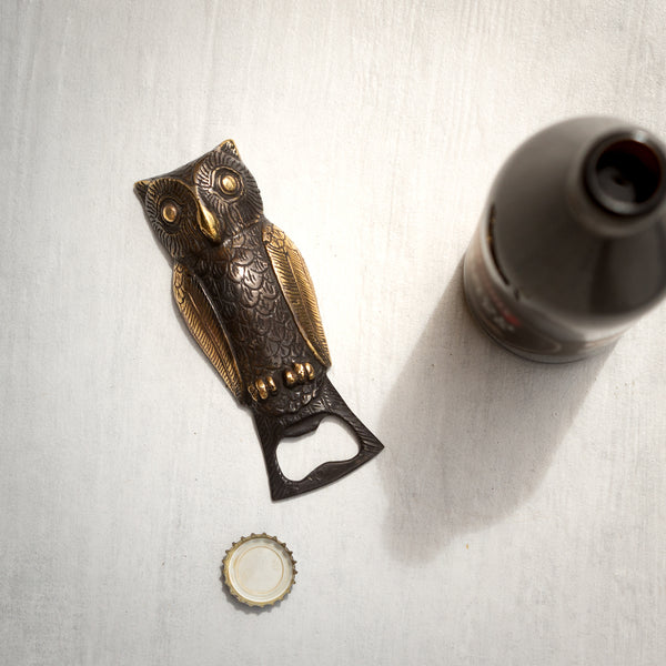 Bronze Bottle Opener | Owl