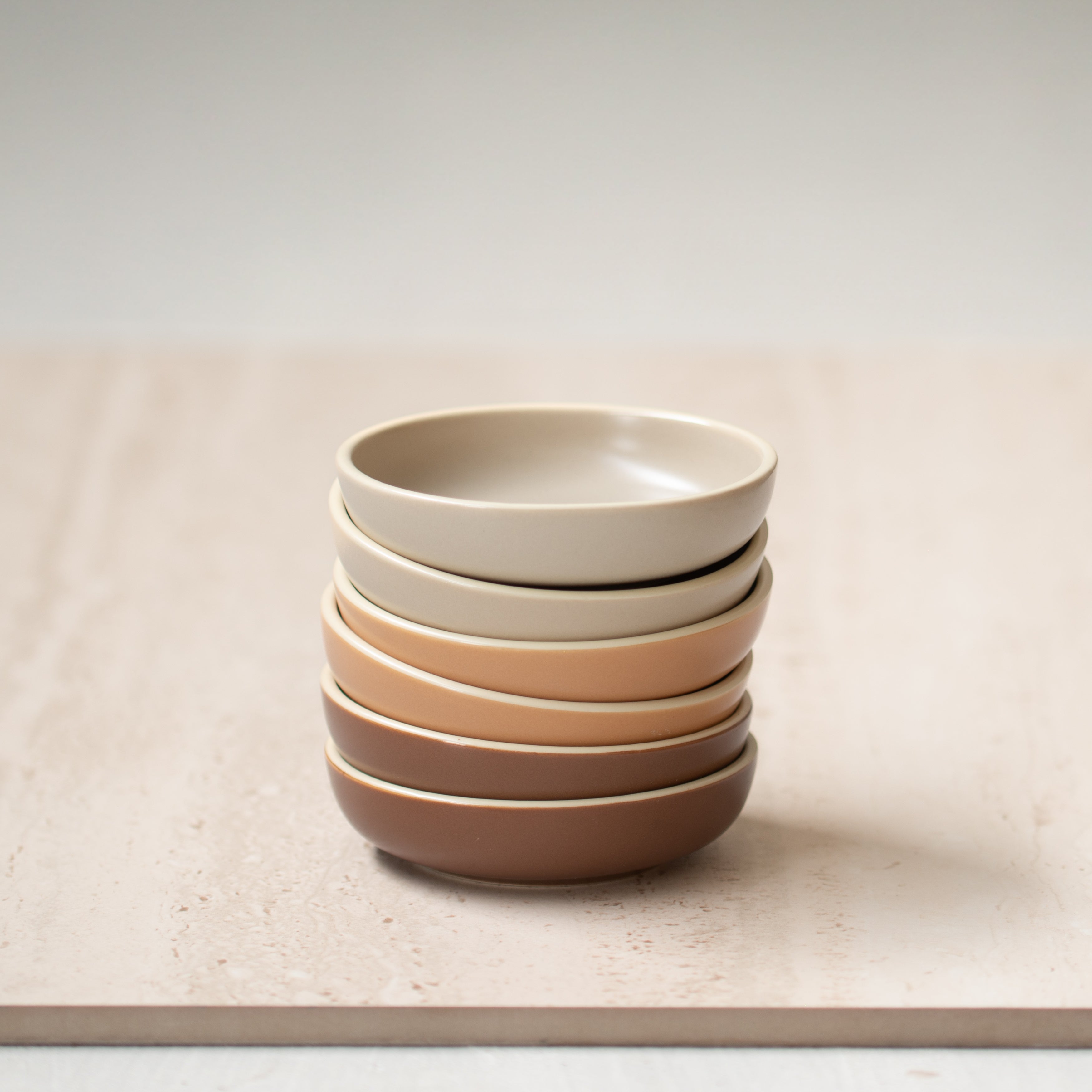 Small Round Ceramic Dish | Paqen | Set/6