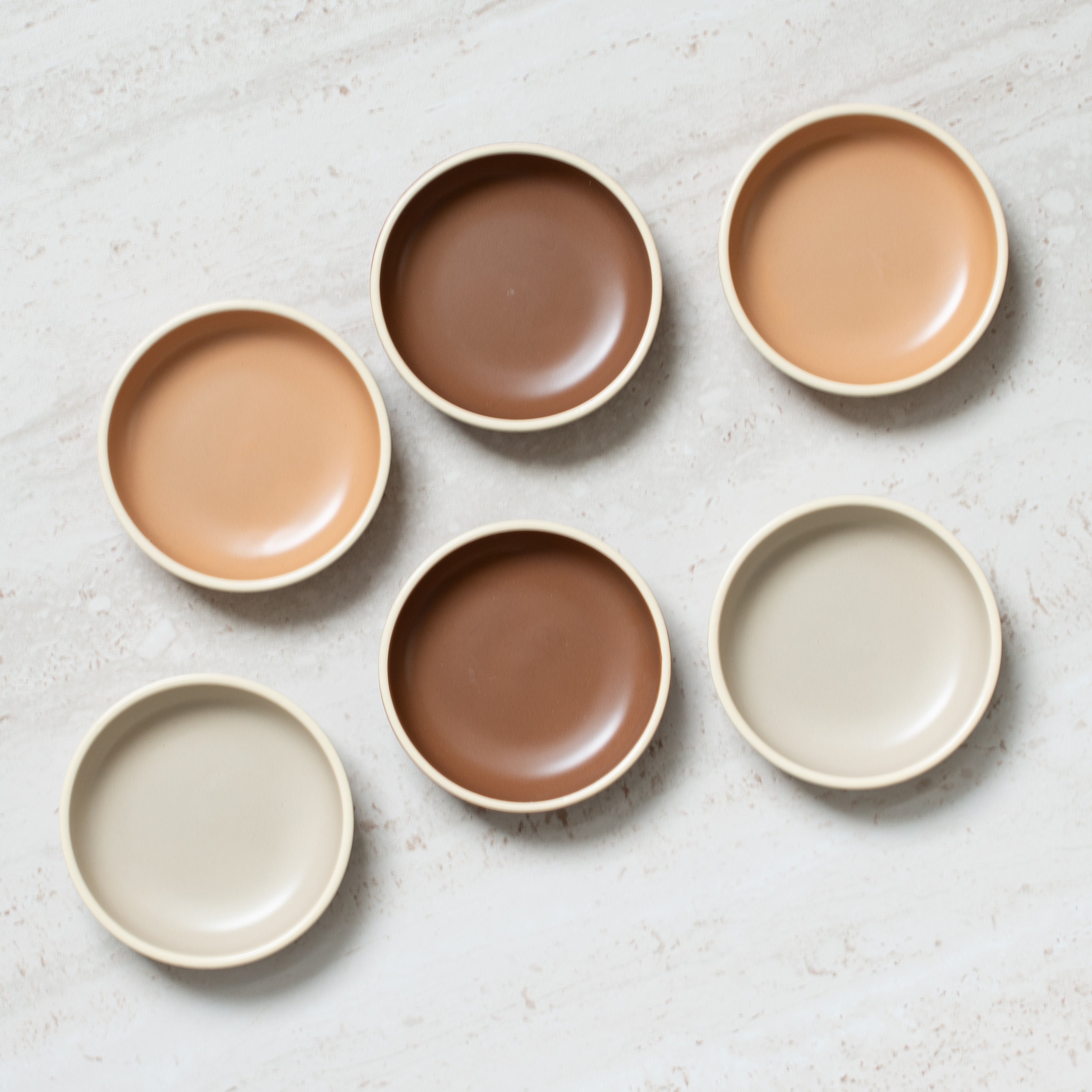 Small Round Ceramic Dish | Paqen | Set/6