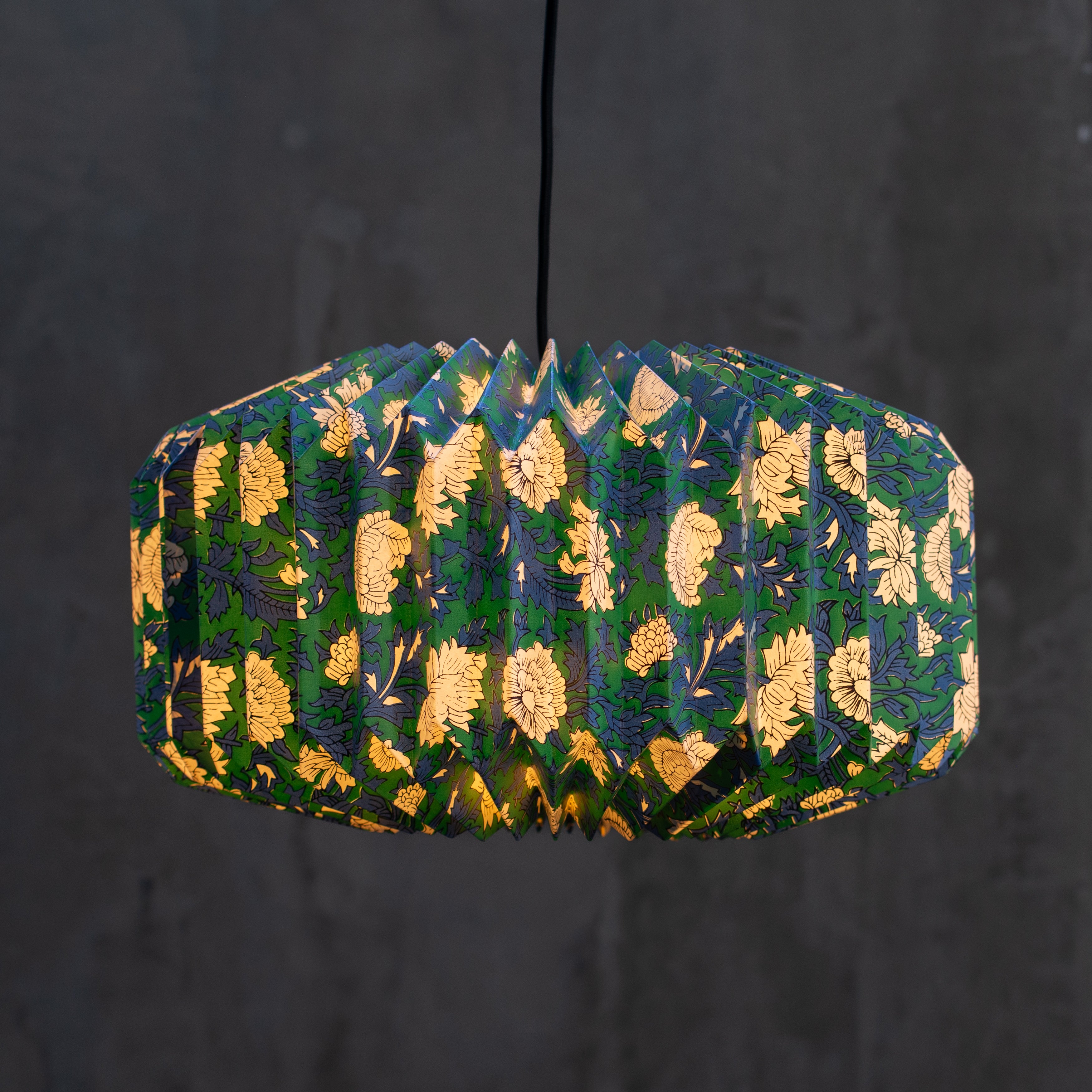Pleated | Paper Light Shade | Callie | Garden