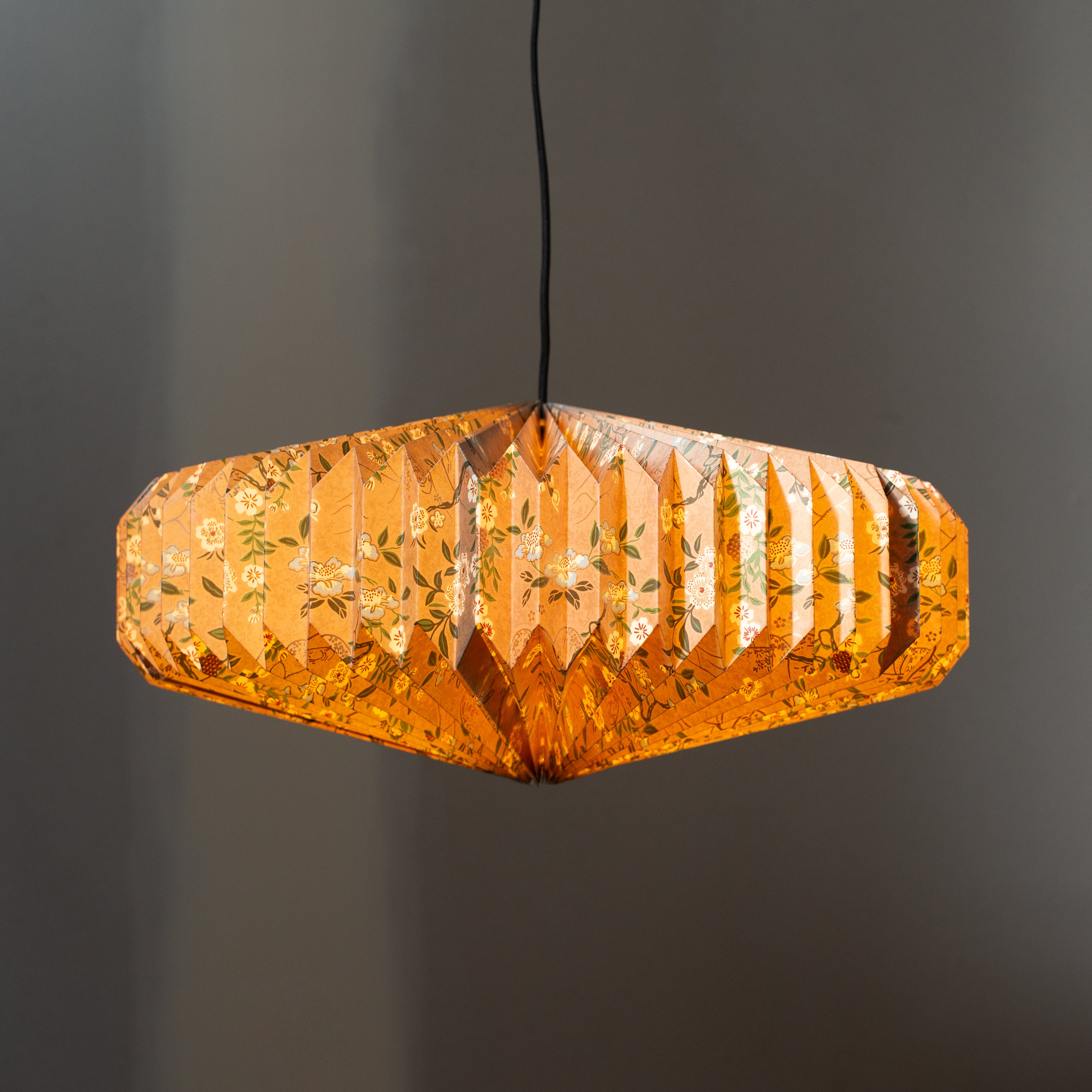 Pleated | Paper Light Shade | Orbit | Floral