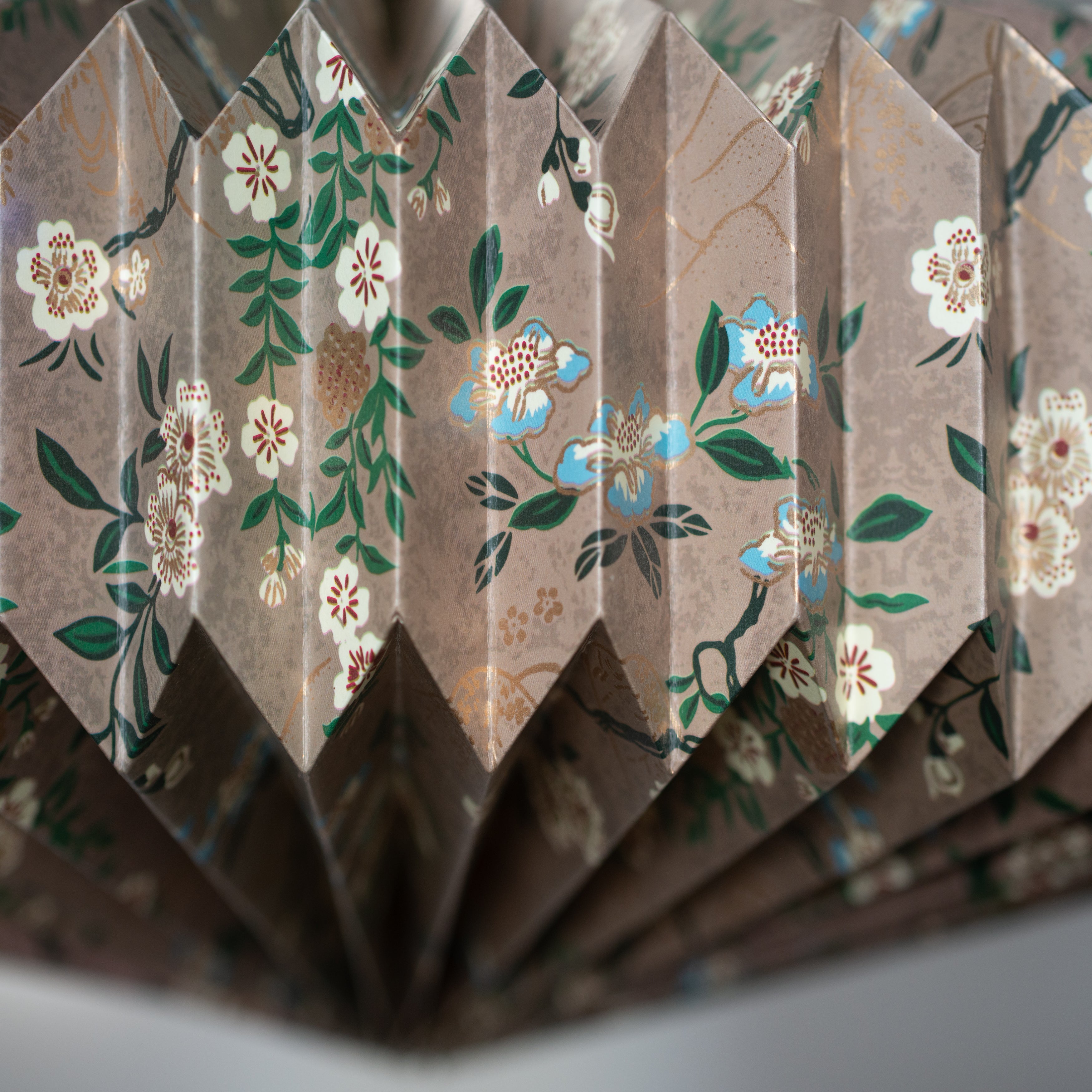 Pleated | Paper Light Shade | Orbit | Floral