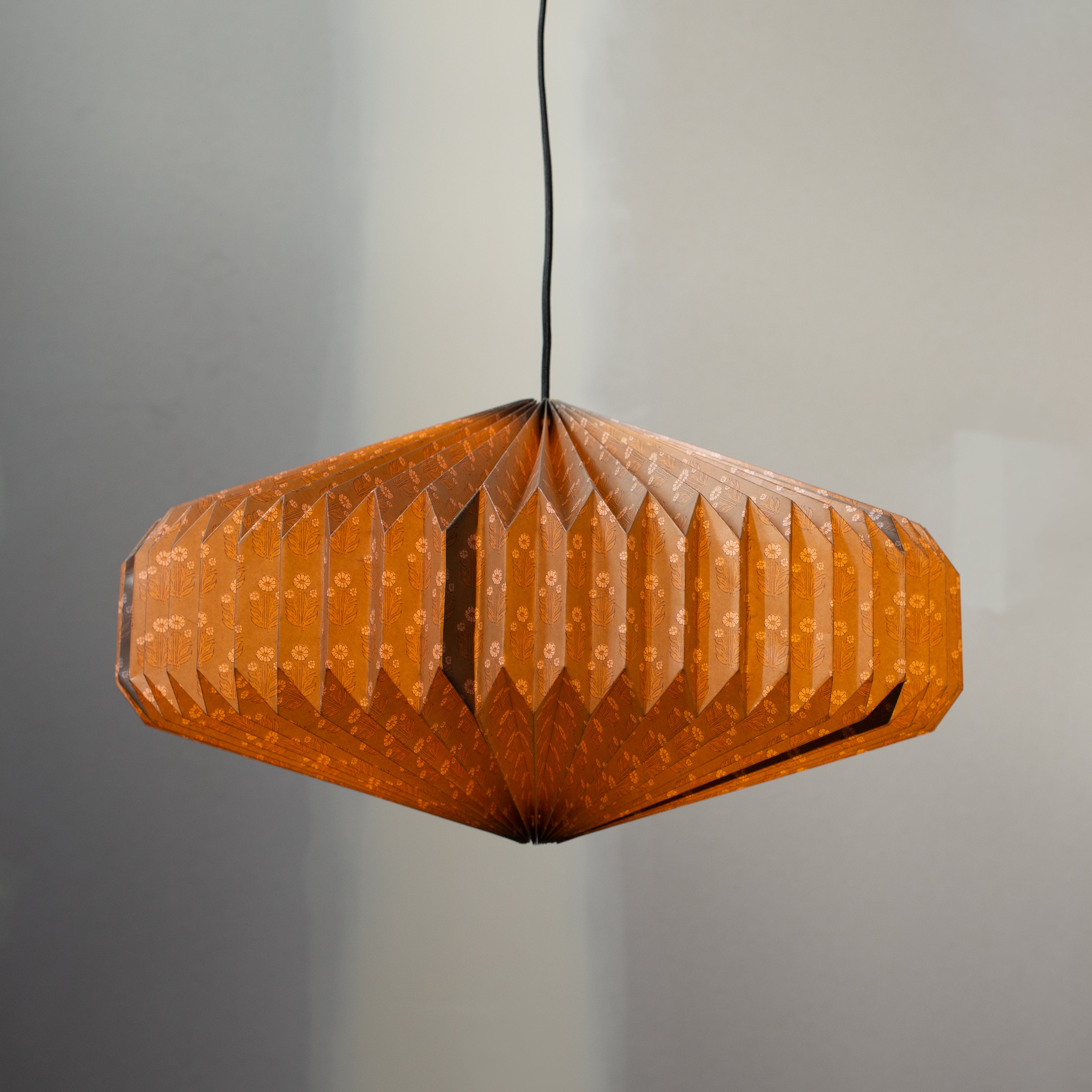 Pleated | Paper Light Shade | Orbit | Green