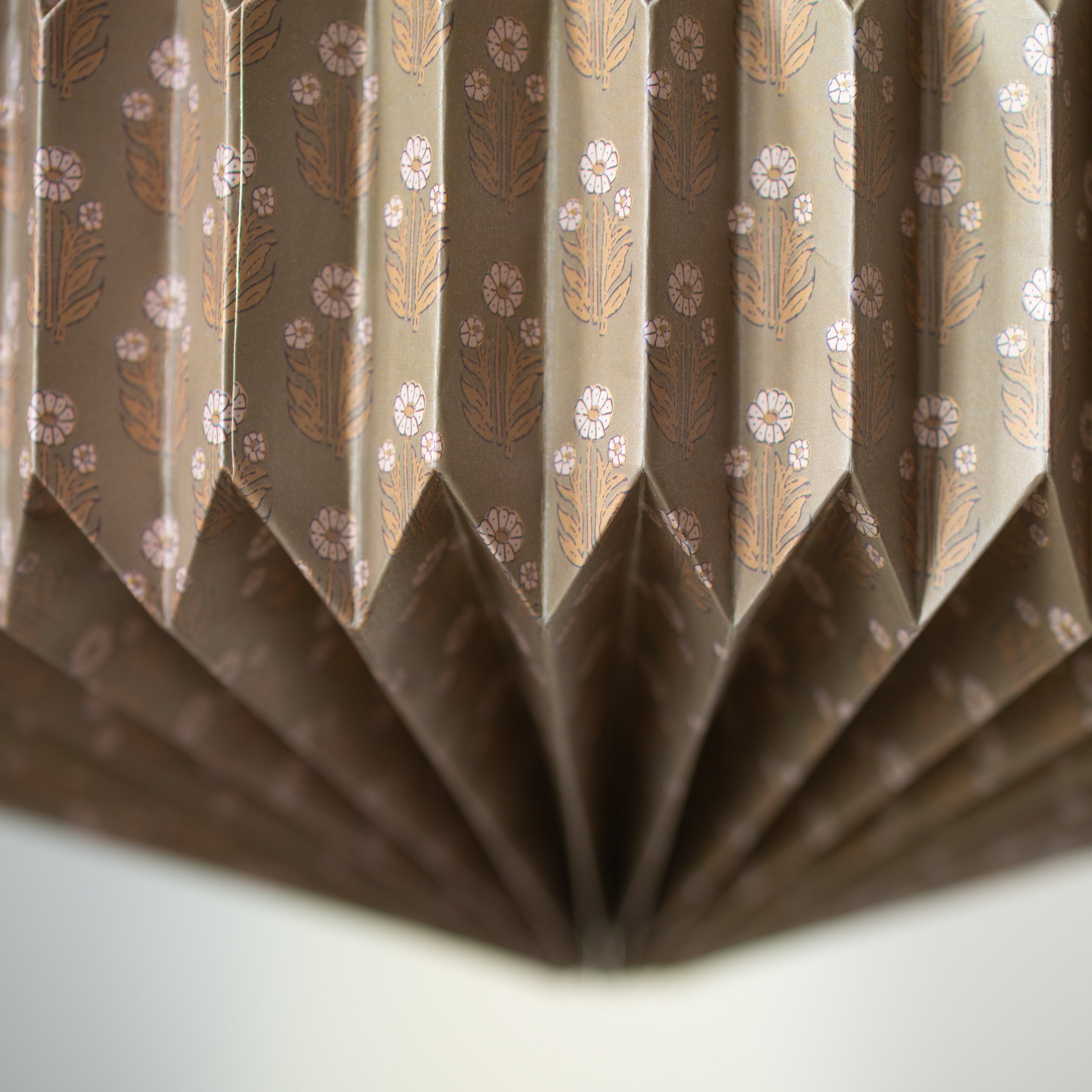 Pleated | Paper Light Shade | Orbit | Green