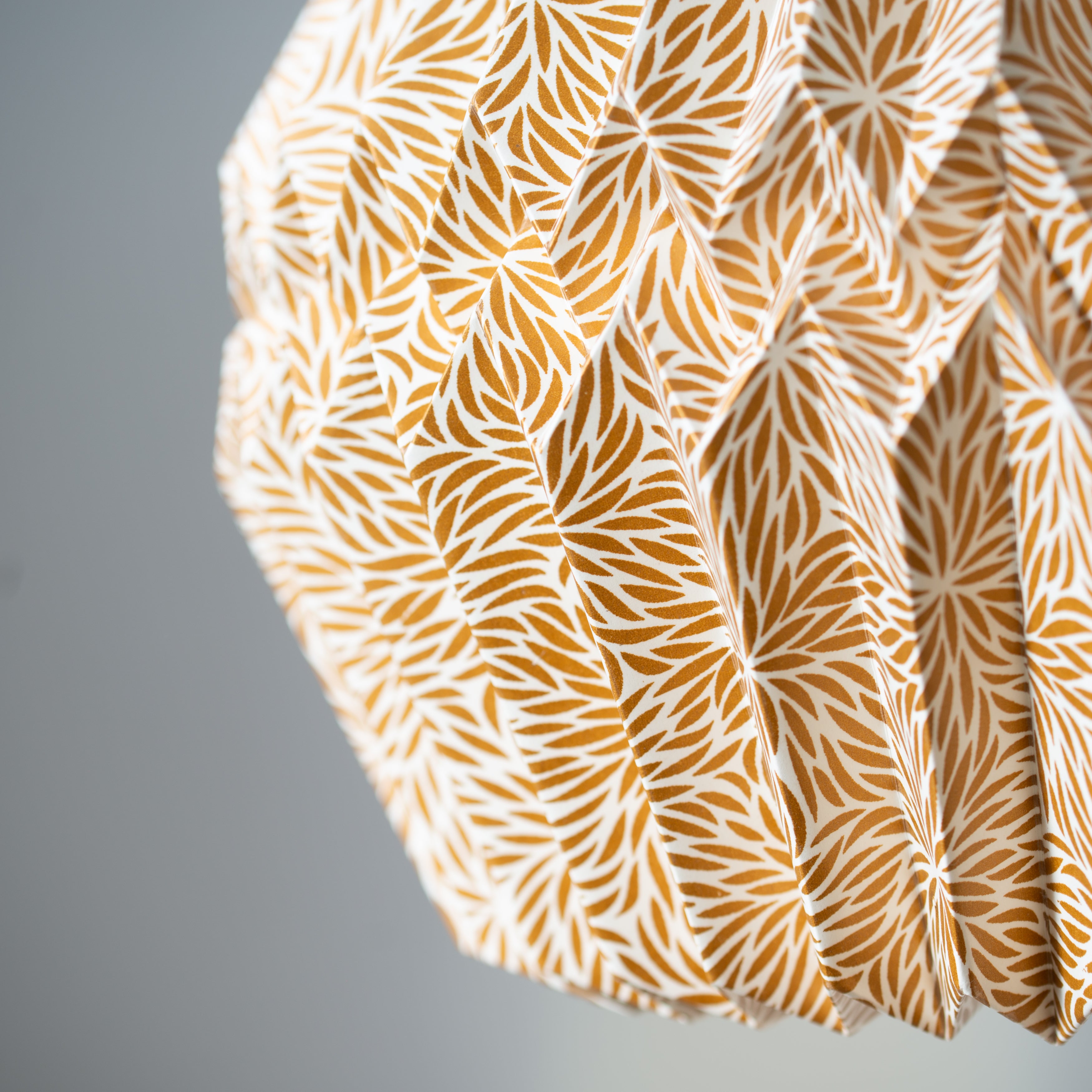 Pleated | Paper Light Shade | Sartene | Gold