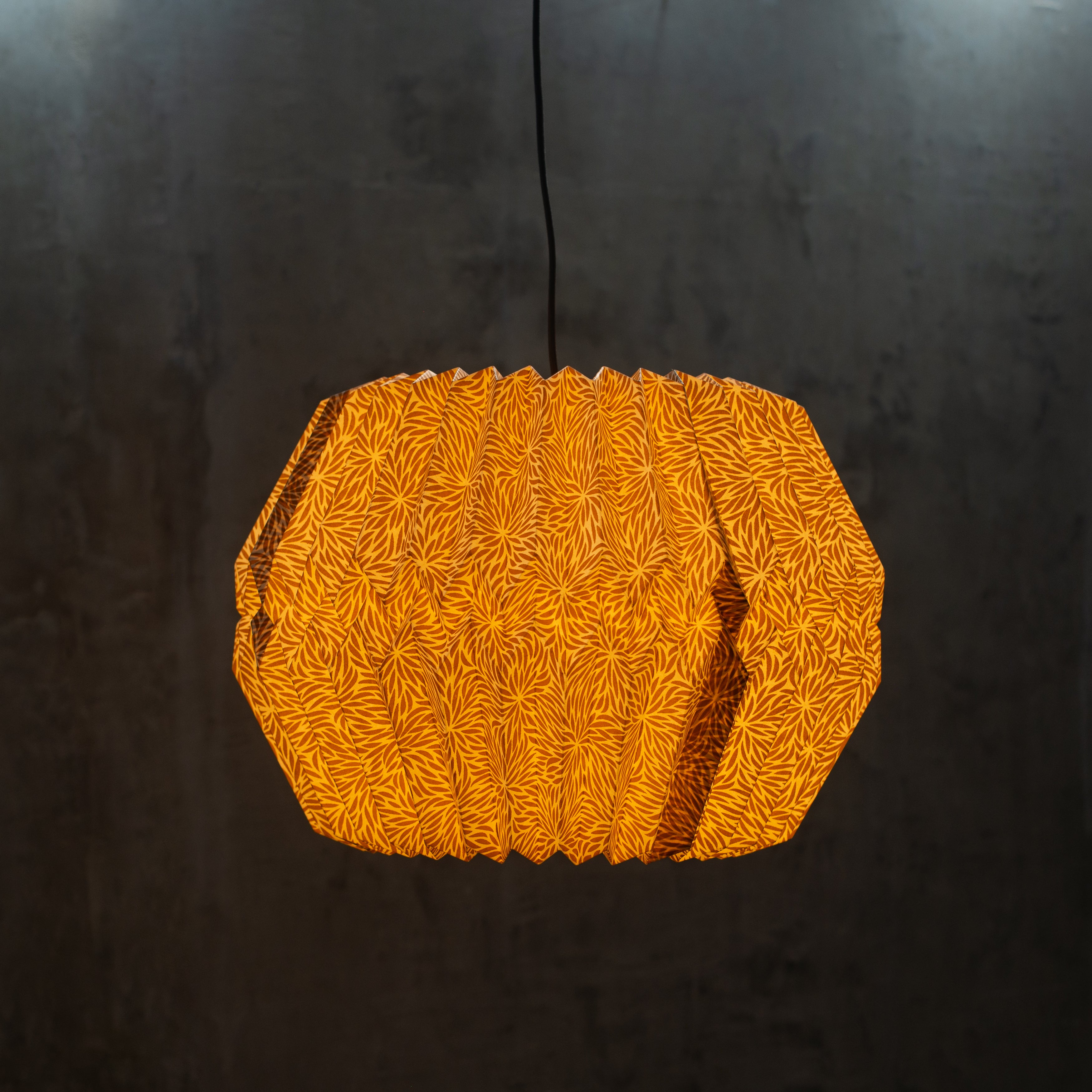 Pleated | Paper Light Shade | Sartene | Gold