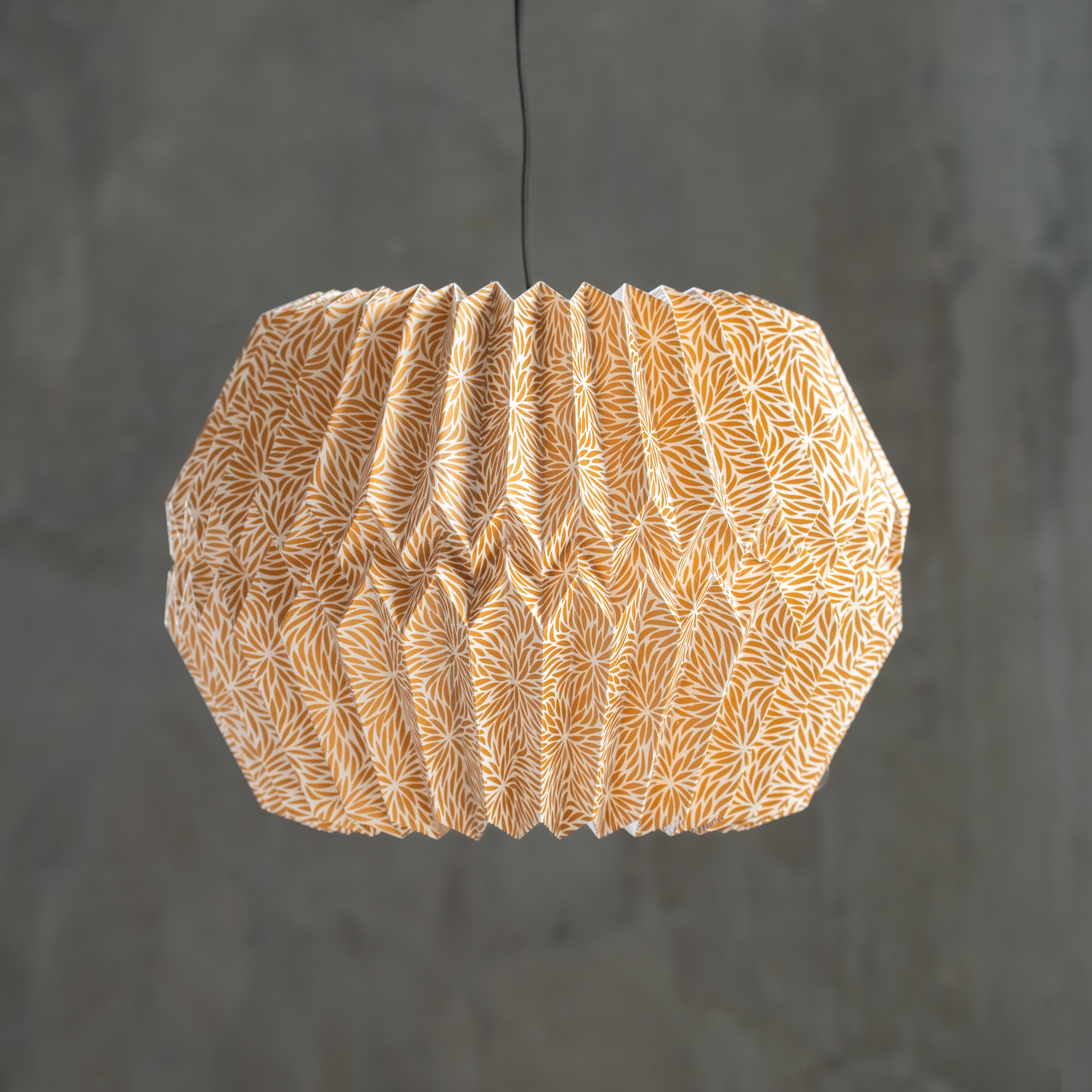 Pleated | Paper Light Shade | Sartene | Gold