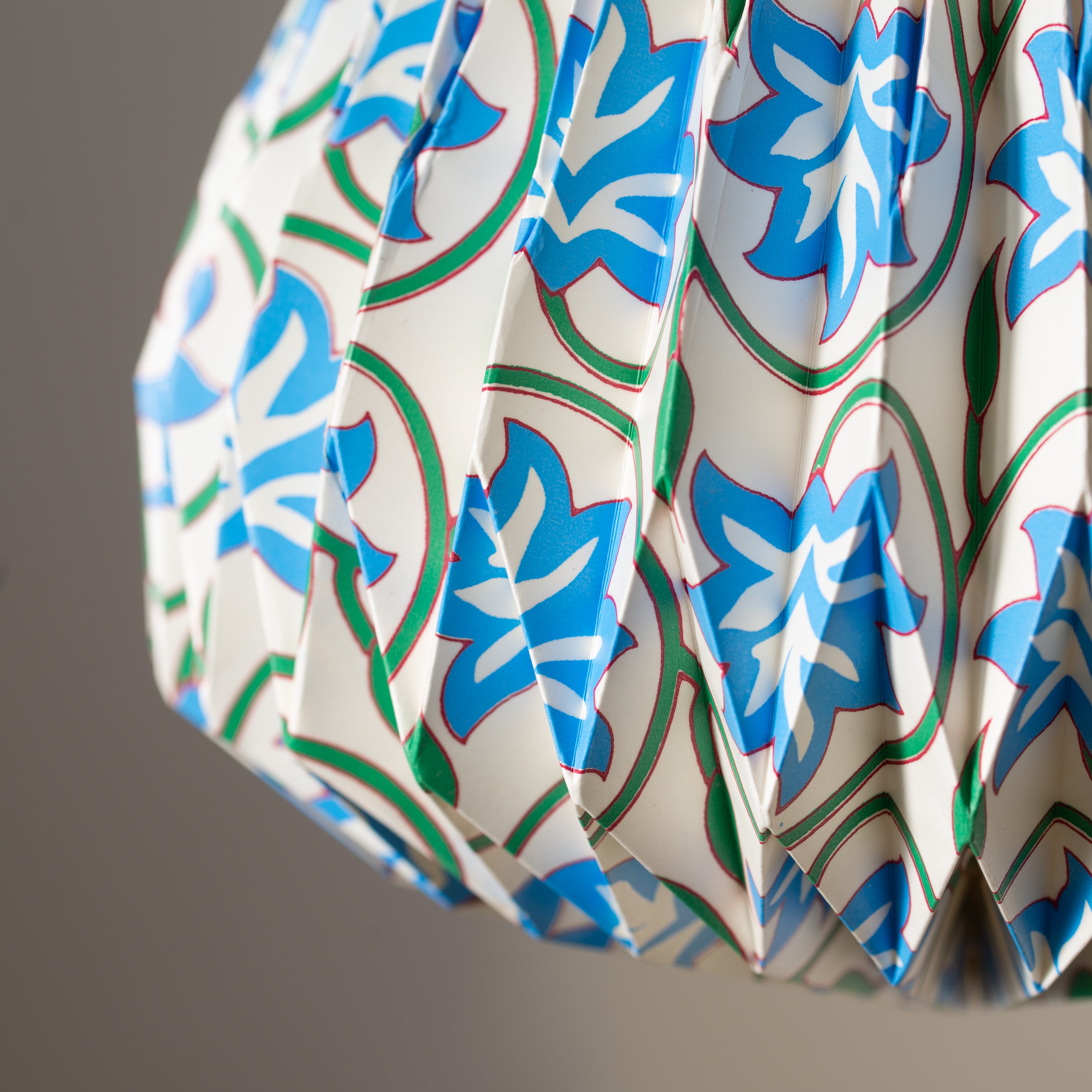 Pleated | Paper Light Shade | Teardrop | Garden