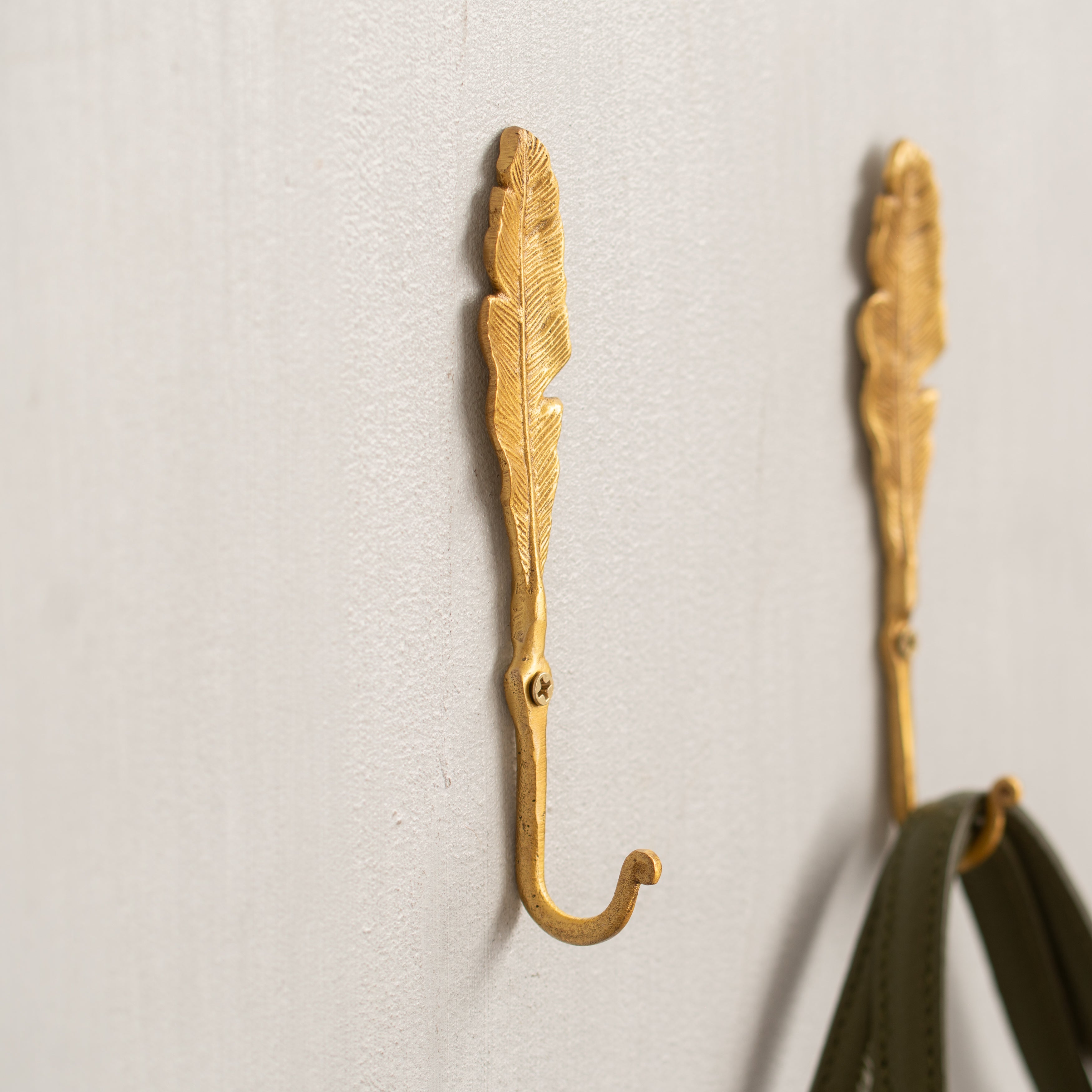 Forged | Plume Wall Hook | Brass