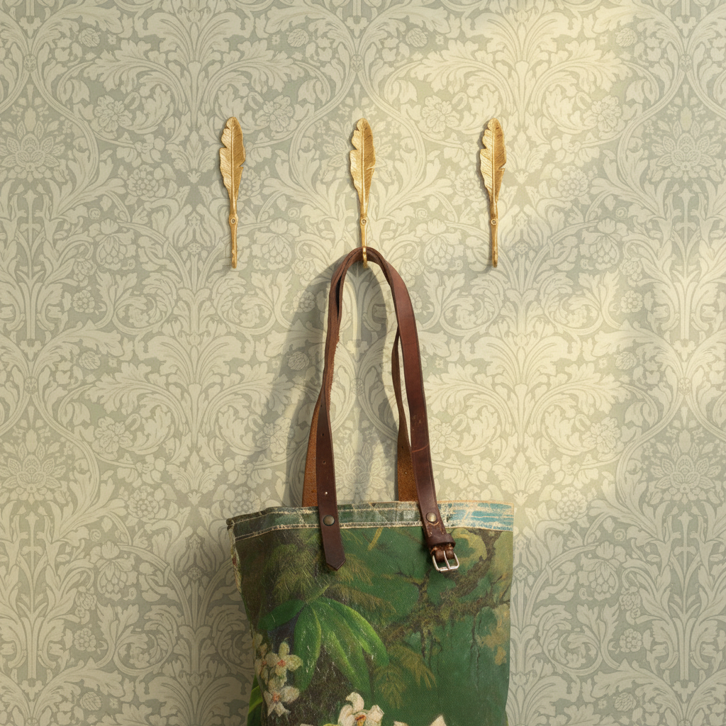 Forged | Plume Wall Hook | Brass