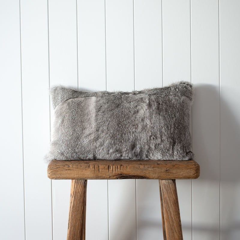 Rabbit Cushion | Rectangle - 30cm x 50cm [Grey]
