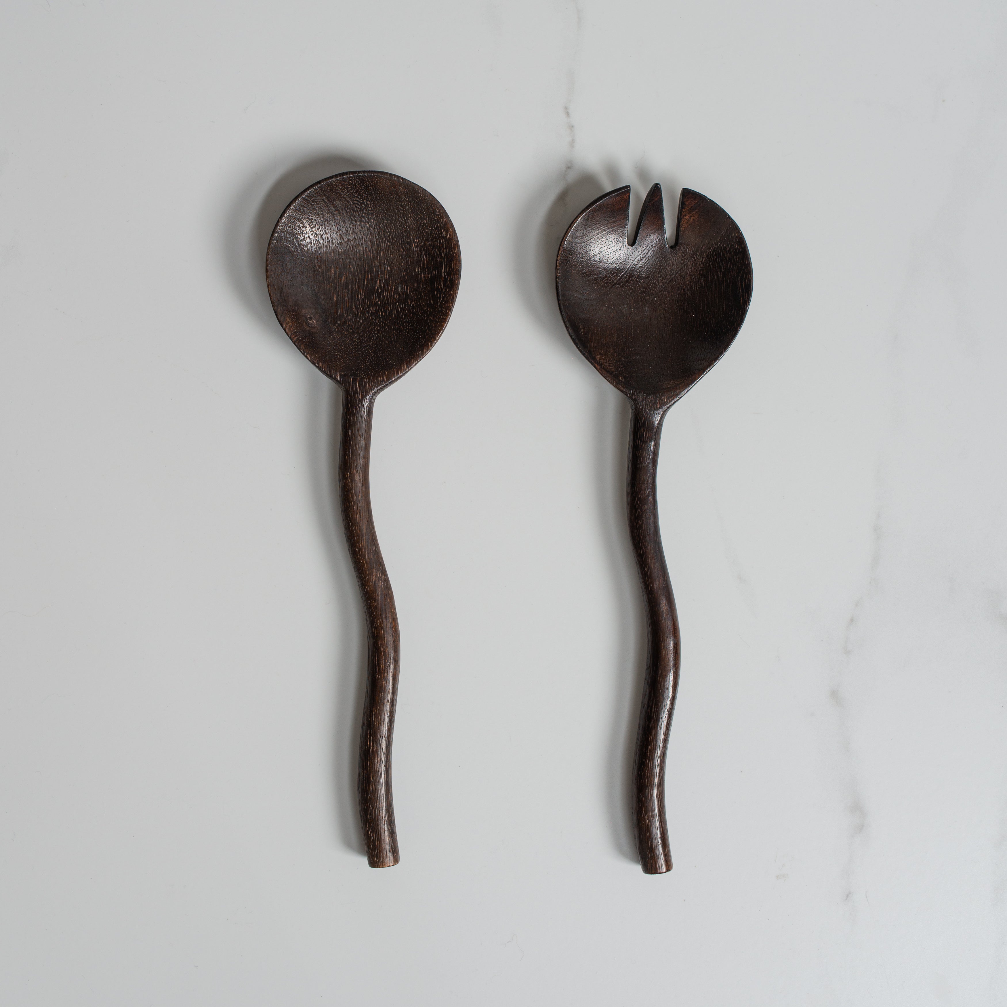 Salad Servers | Ripple | Walnut
