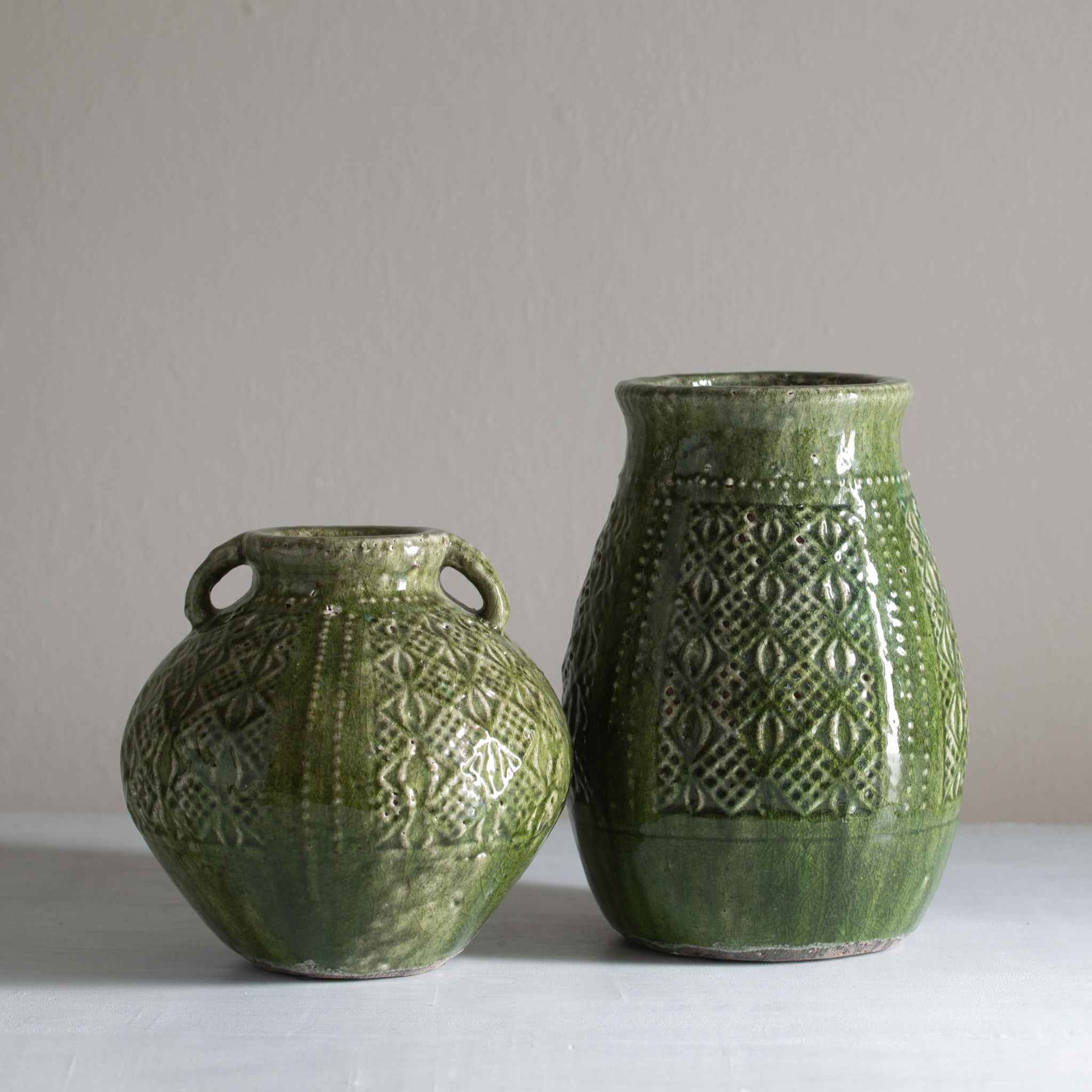 Sira Ceramic Vase | Green