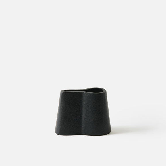 Candle Holder Single | Channel | Black
