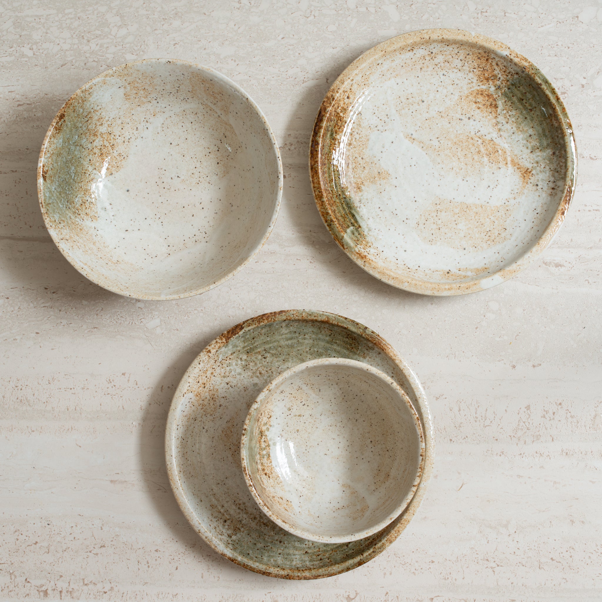 Japanese Ceramics | U Shape Bowl | Snow Bamboo