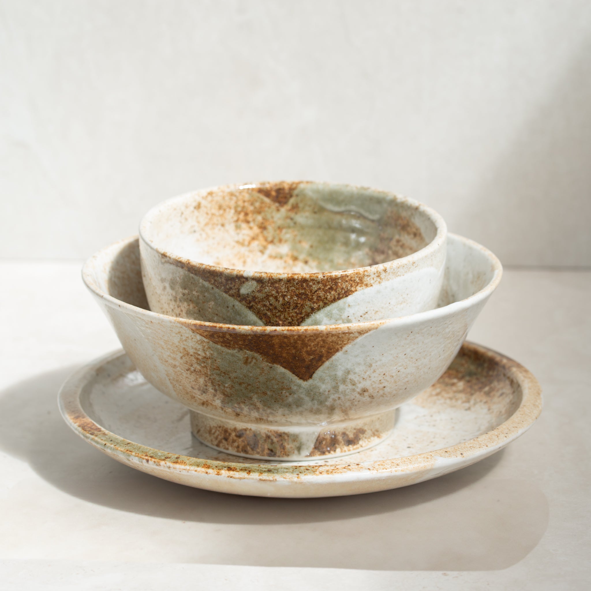 Japanese Ceramics | U Shape Bowl | Snow Bamboo