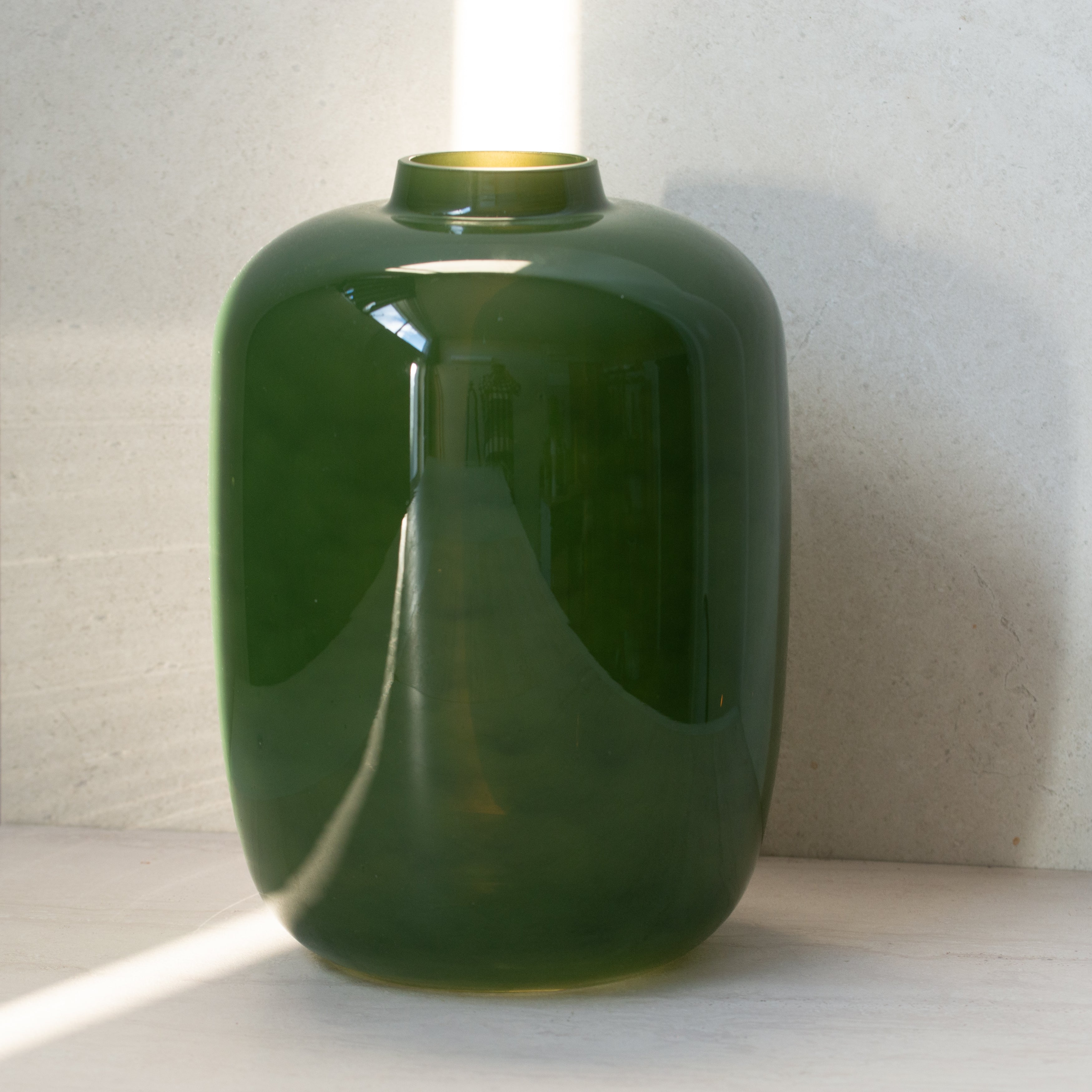 Glass Vase | Green | Sofiya