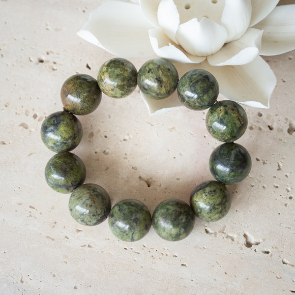 Natural Stone Bracelet | Tibetan Jade