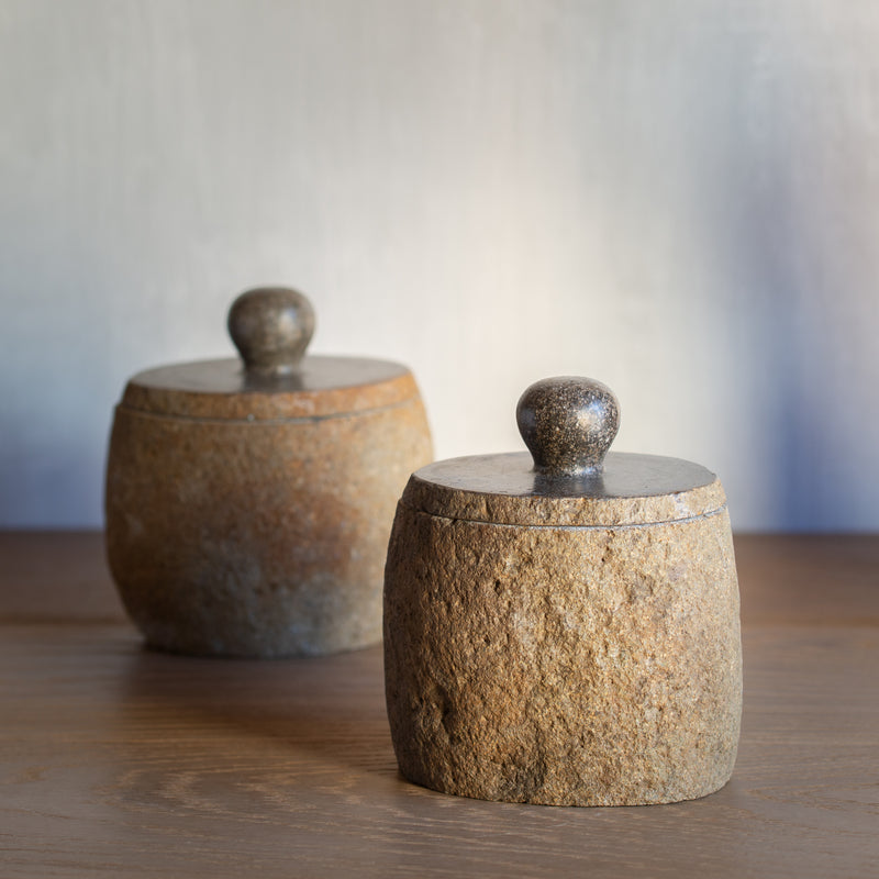 Stone Pot with Lid