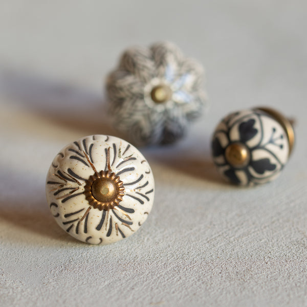 Stoneware Door Knob | Festivo
