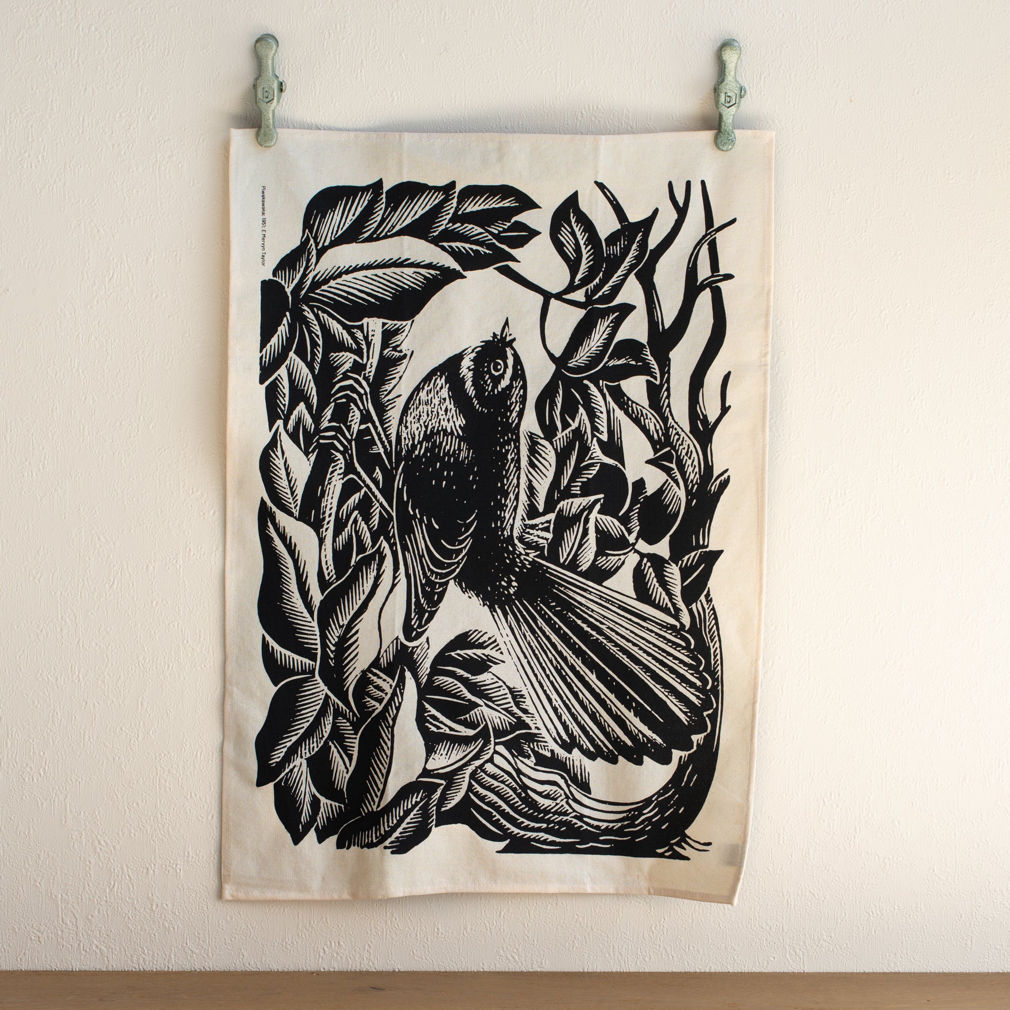 Cotton Tea Towel | Piwakawaka