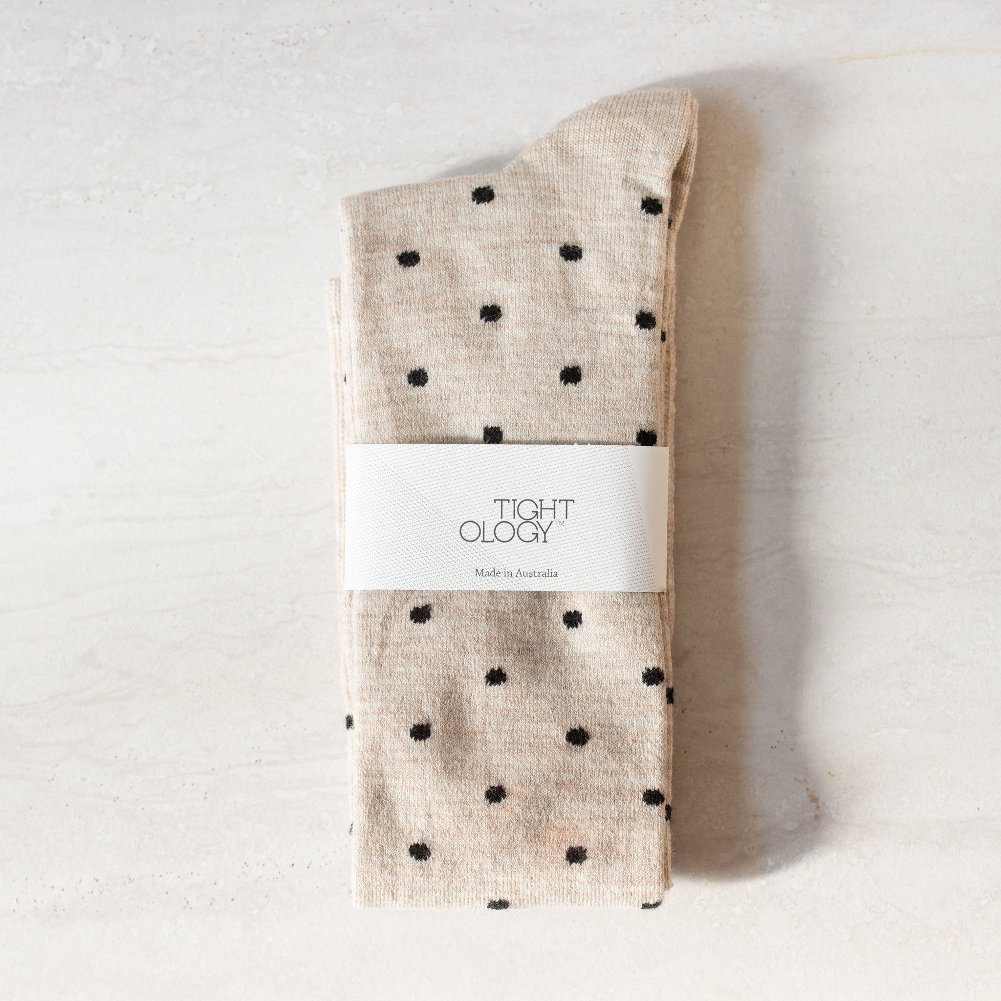 Dotty Wool Socks | Marble | OS