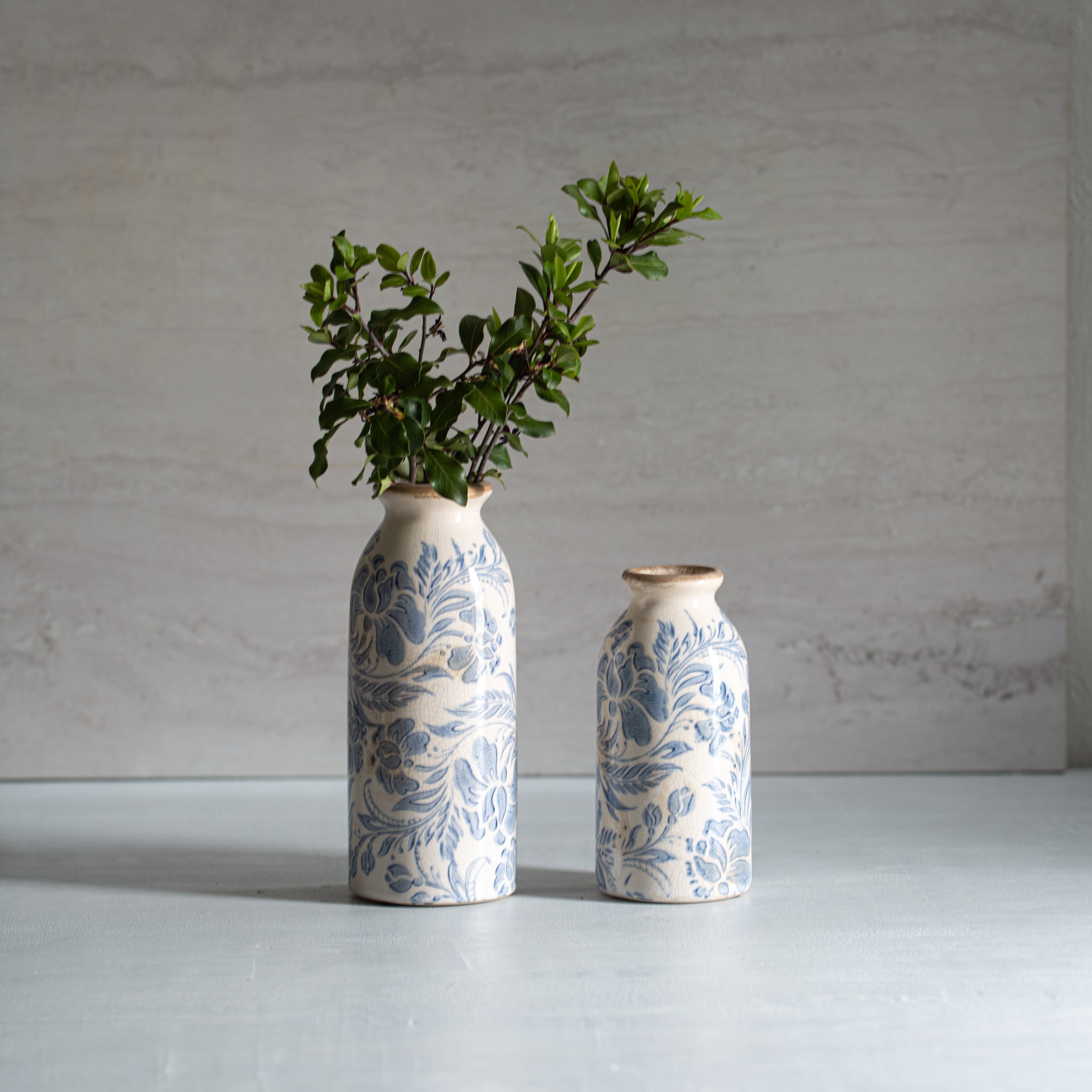 Bud Vases | Vintage Blue | Set/2