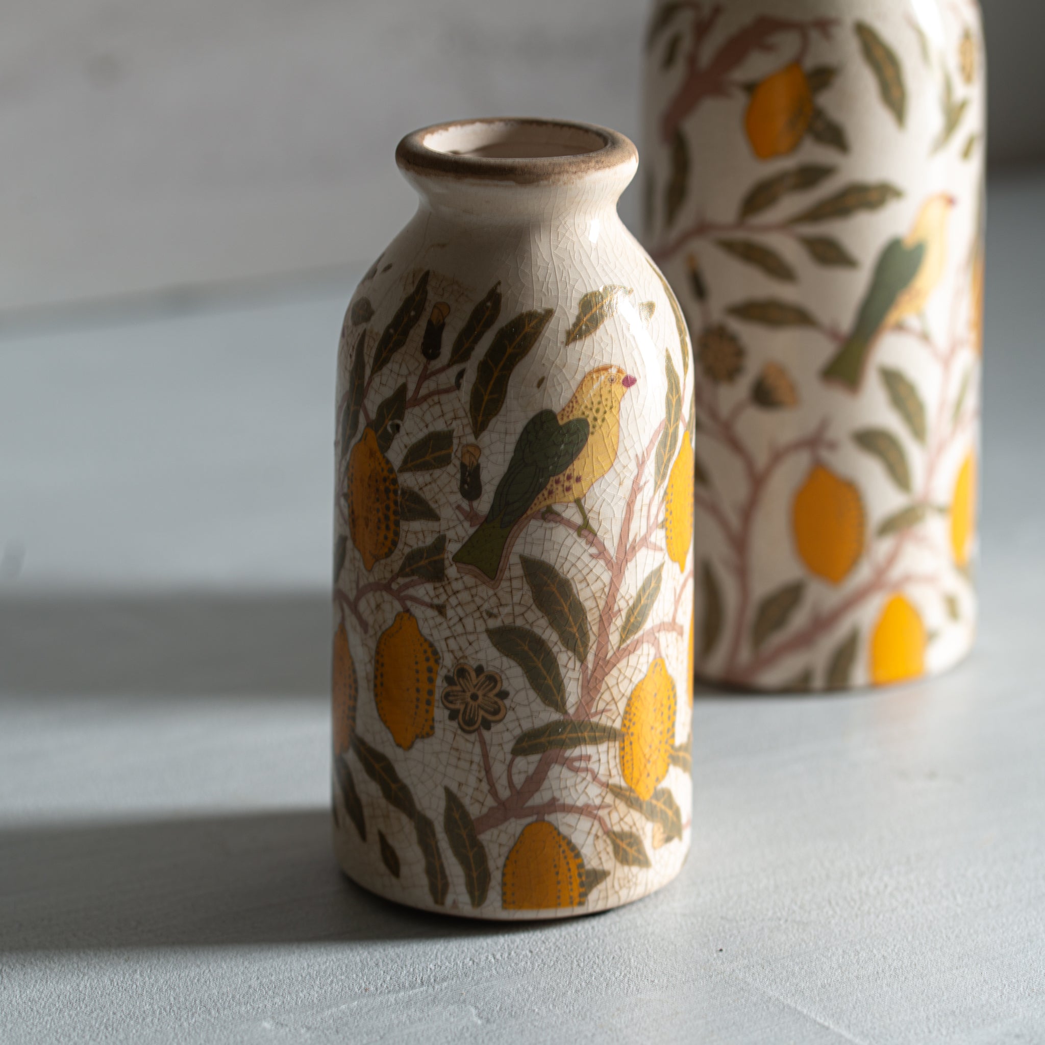 Bud Vases | Vintage Lemon | Set/2