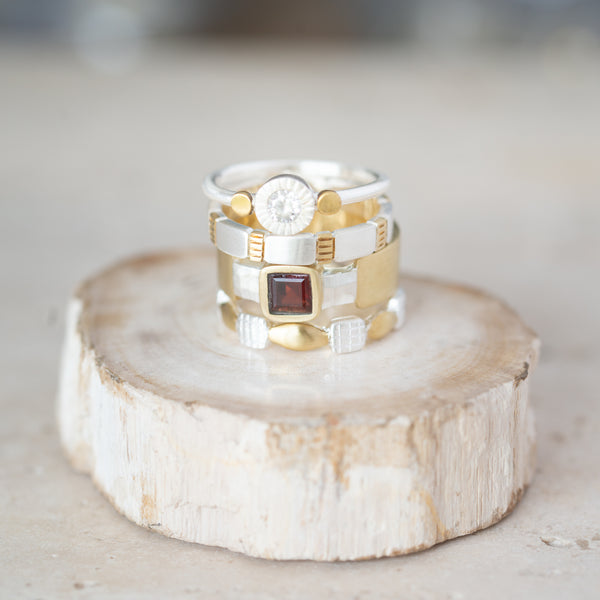 vS|A The Astrid Ring | Sterling Silver + Brass