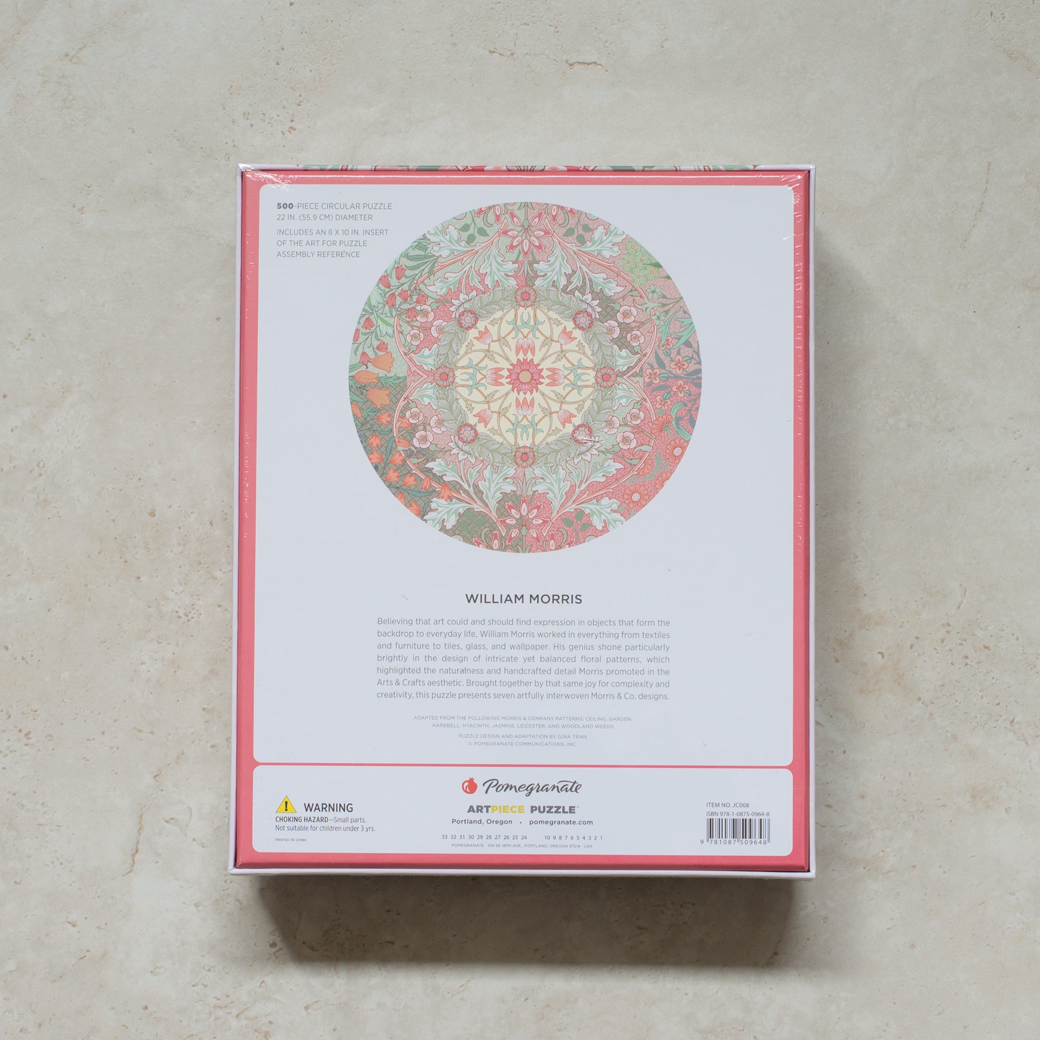 Puzzle | William Morris | 500 Piece | Circular