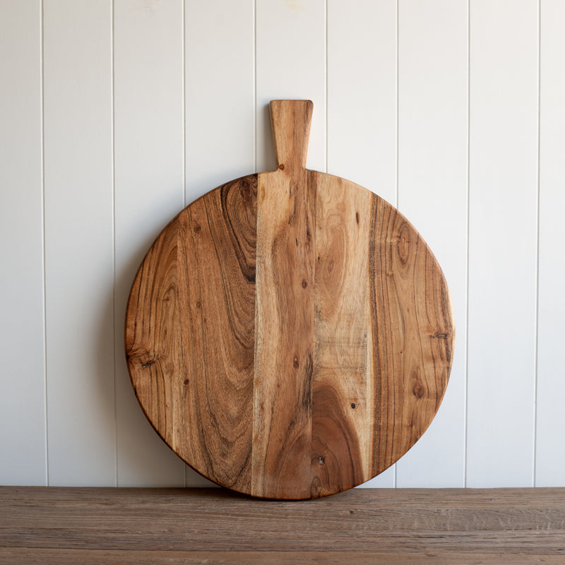 Acacia Wood Serving Board | Round / Medium