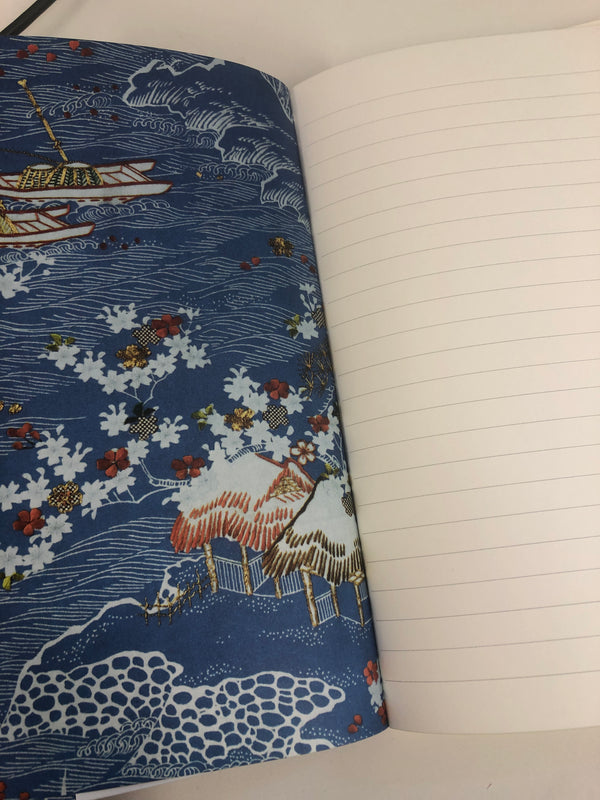 Luxury Notebook | Kimono Cranes A5