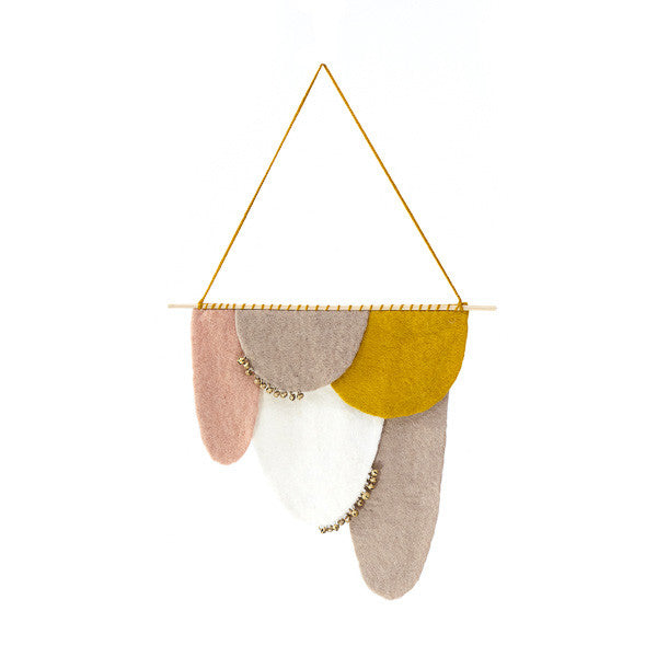 Muskhane Wool Felt Scales Hanging - Pollen & Cumulus