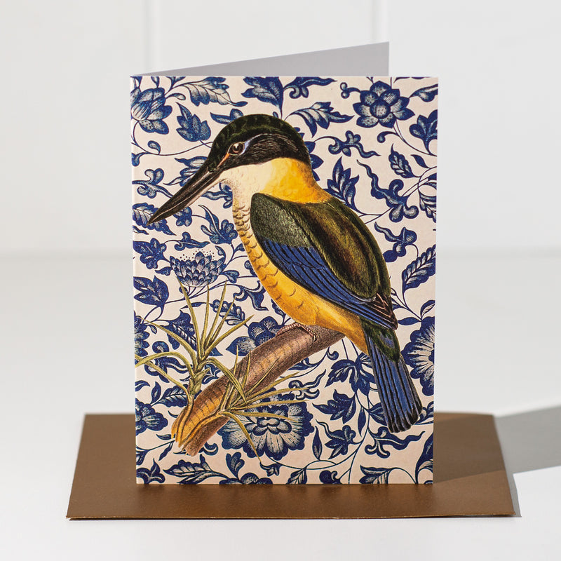 Folklore Greeting Card | Kingfisher On Perch