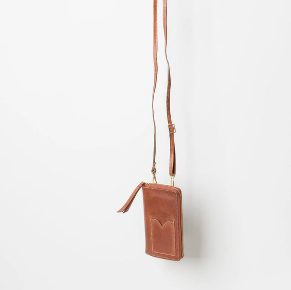 Juju & Co. | Phone Sling Wallet | Cognac