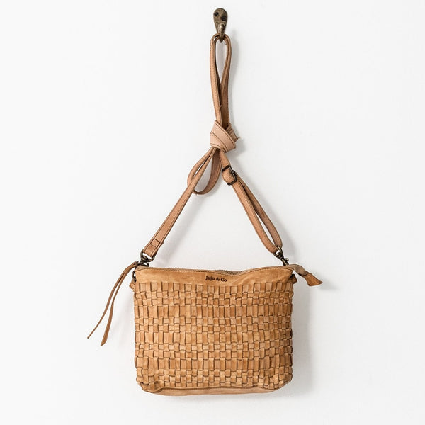 Juju & Co. | Woven Pouch Bag | Tan