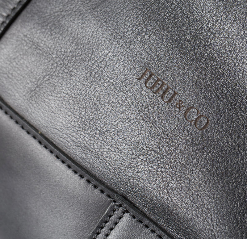 Juju & Co. | Leather Travel Bag | Black