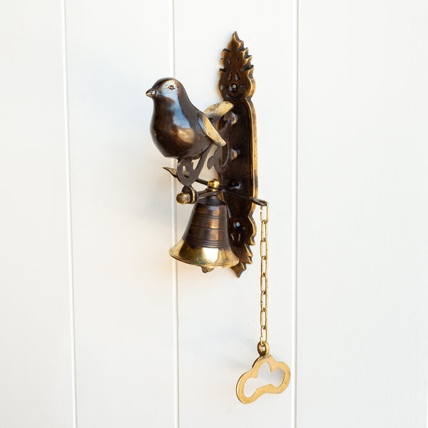 Bronze Door Bell | Perching Bird
