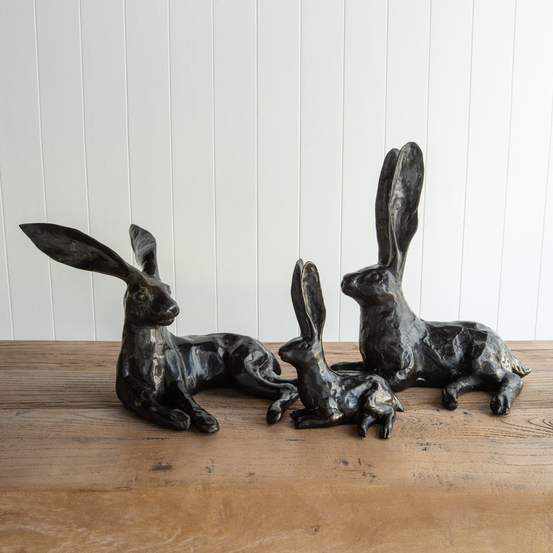 Bronze Hare Sculpture Collection Folklore NZ