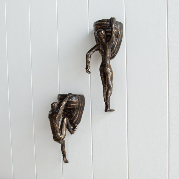 Bronze Wall Ornament | Just Hanging On...