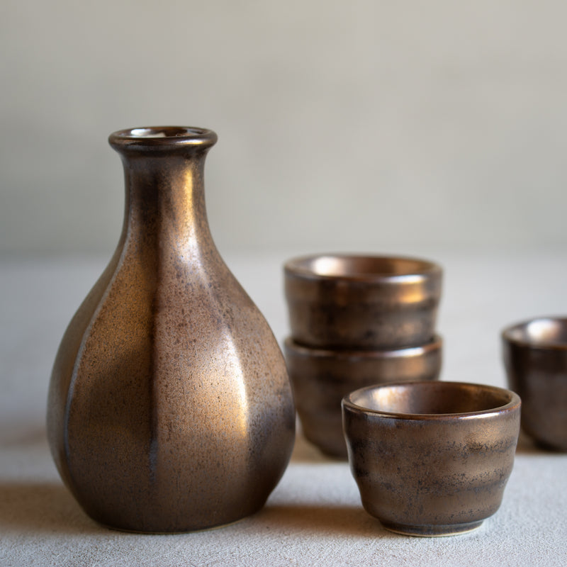 Sake Set | Copper (4 cups)